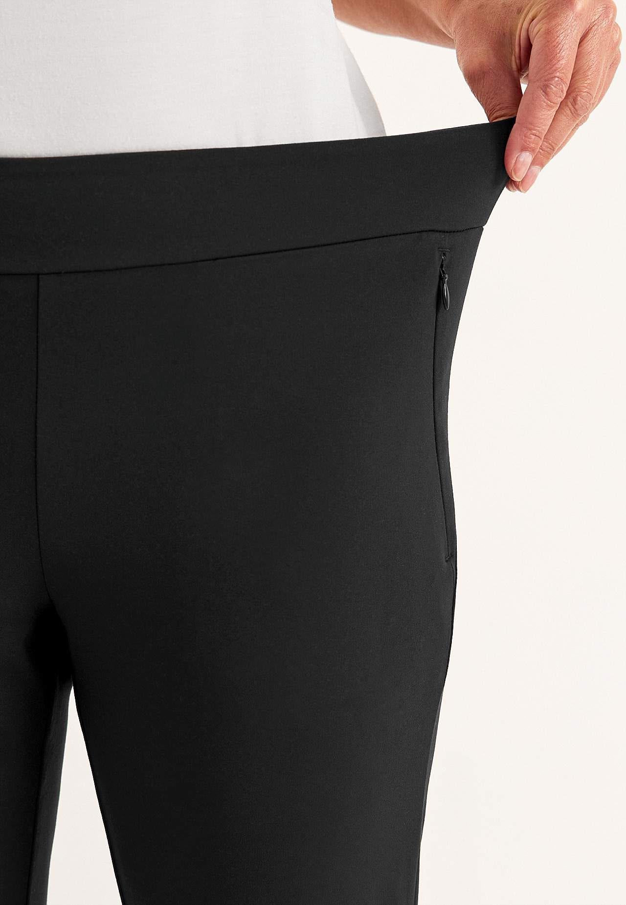 Alsidige jerseybukser med en bootcut Daria