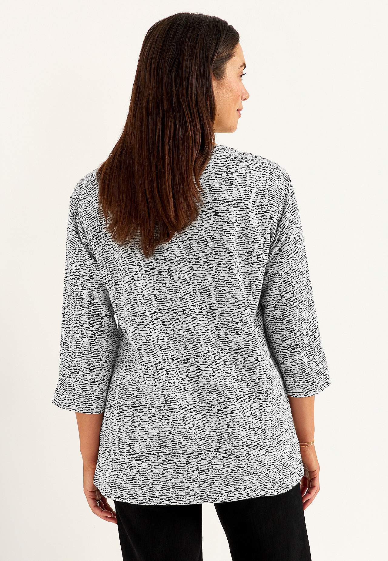 Jerseytunika med slidser