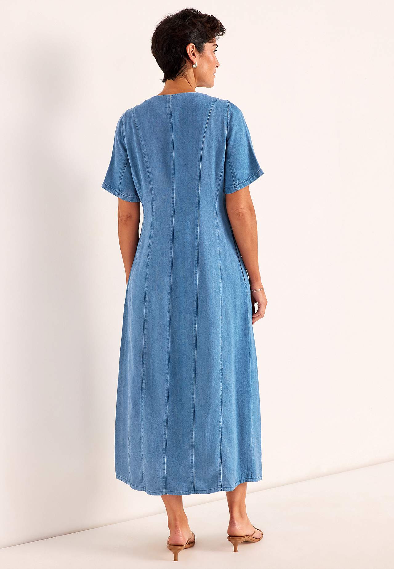 Ultrablød Premium cowboykjole med knapper