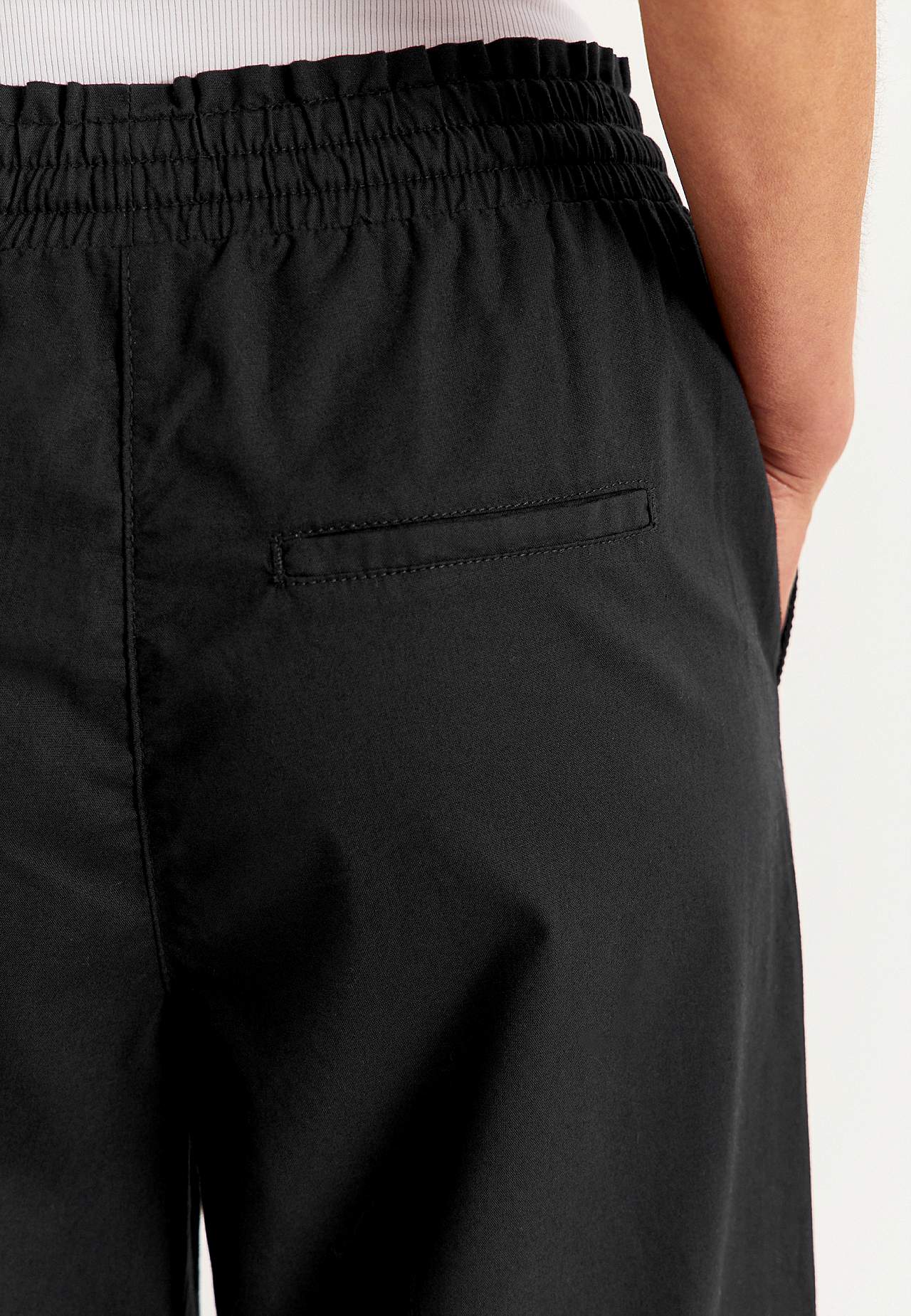 Bukser i vasket bomuld