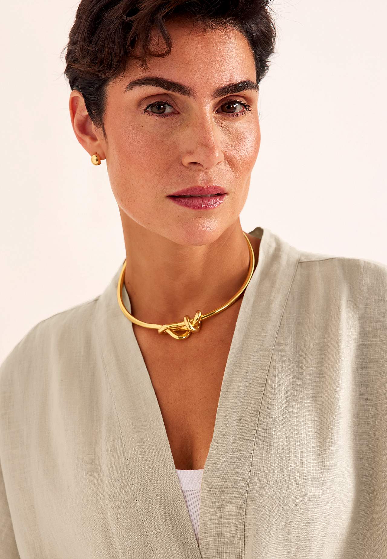 Kimonojakke Premium i hør