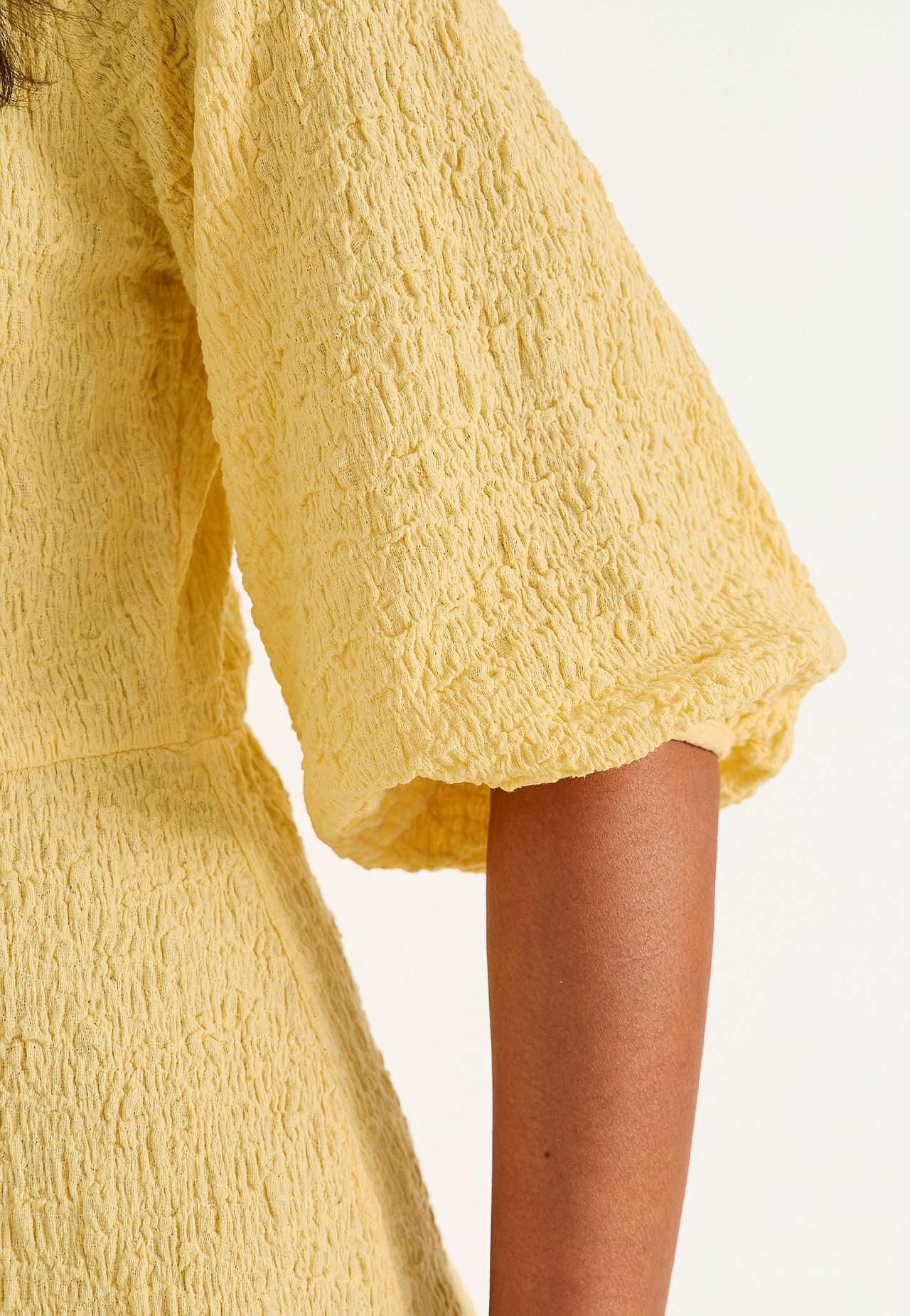 Jerseykjole med struktur