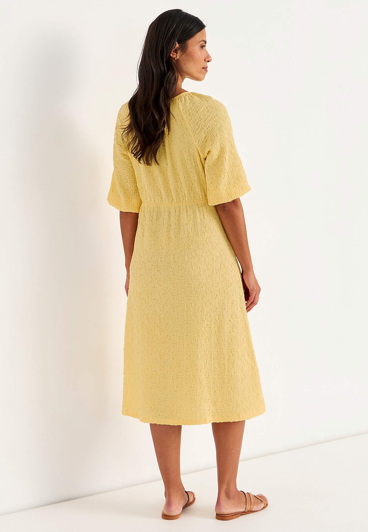 Jerseykjole med struktur