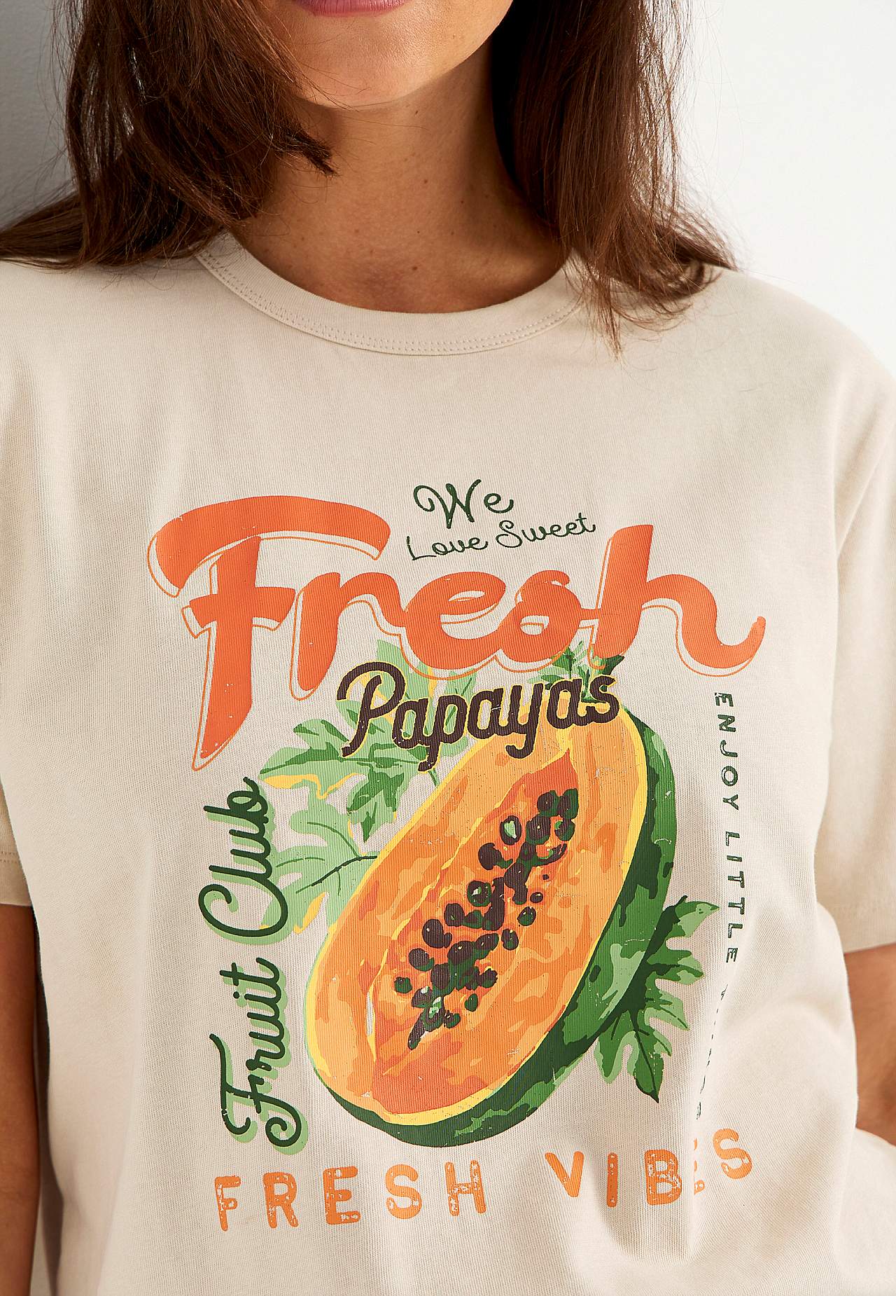 T-shirt i økologisk bomuld med tryk