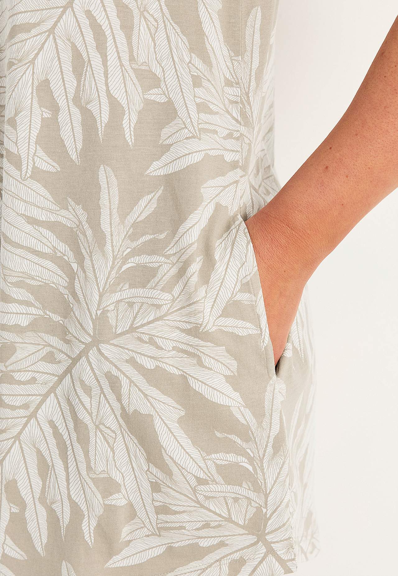 Tunikatop i økologisk bomuld med lommer