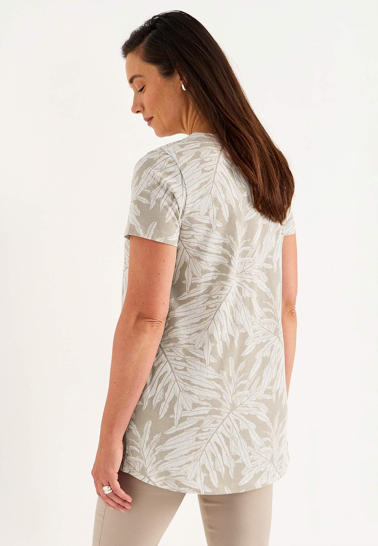 Tunikatop i økologisk bomuld med lommer