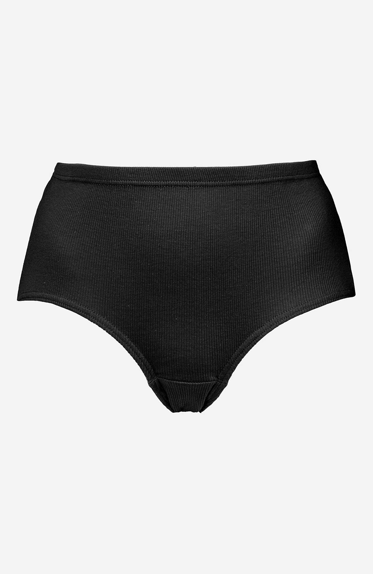 Ribbet trusse i bomuld Lisa 6-pack