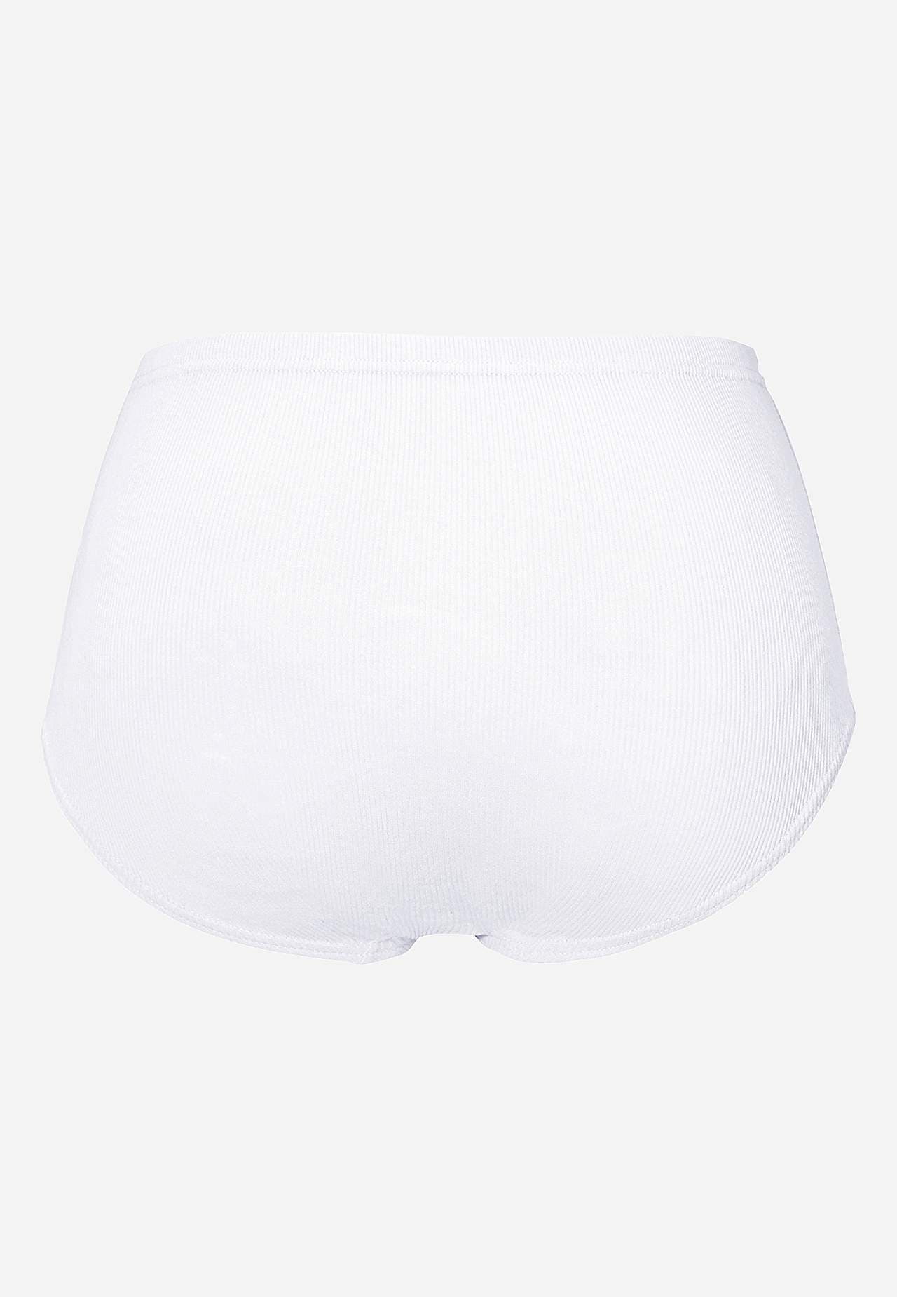 Ribbet trusse i bomuld Lisa 6-pack