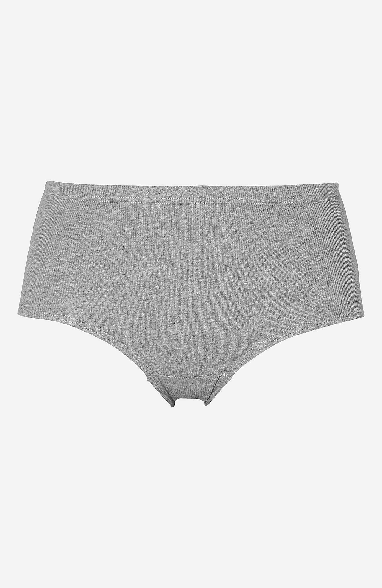 Ribbet trusse i bomuld Lisa 6-pack