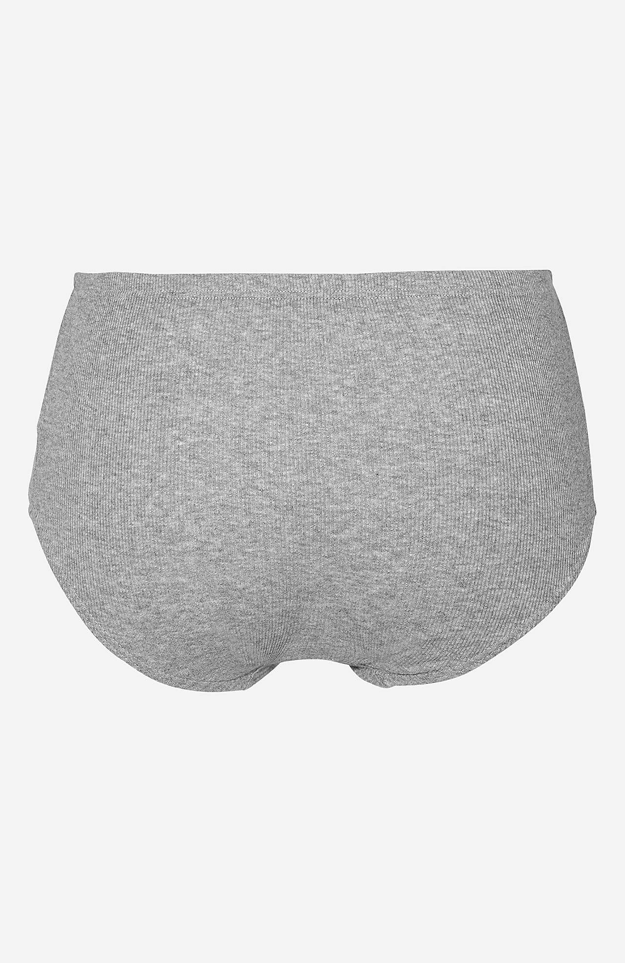 Ribbet trusse i bomuld Lisa 6-pack