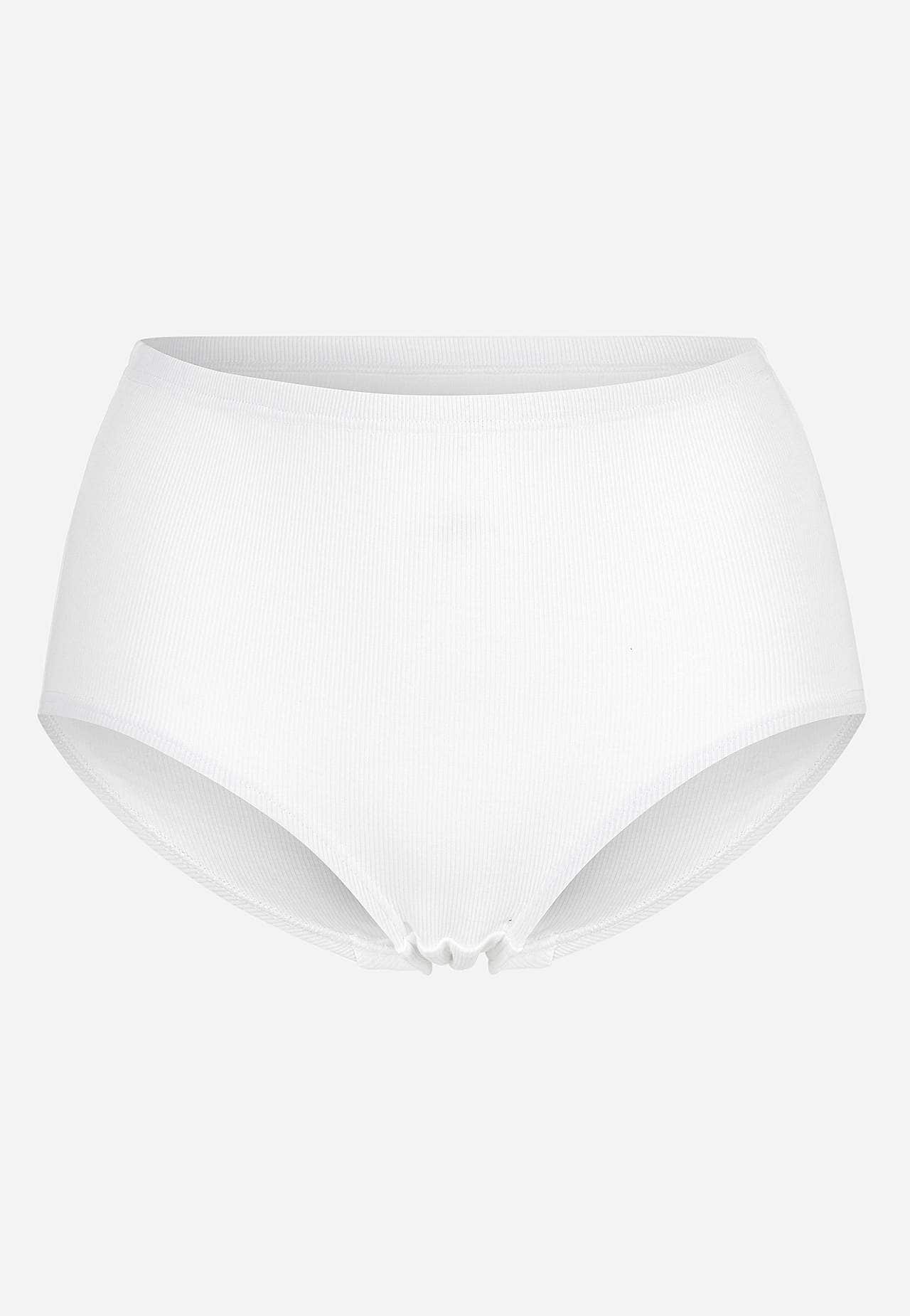 Ribbet trusse i bomuld Lisa 6-pack