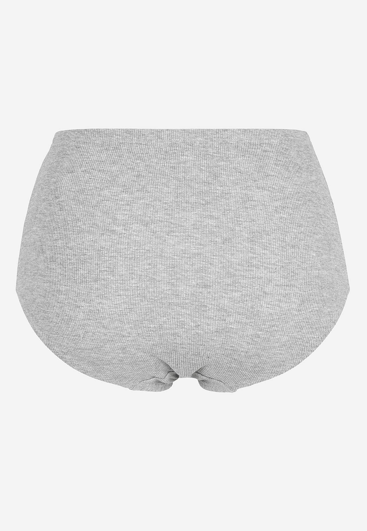 Ribbet trusse i bomuld Lisa 6-pack