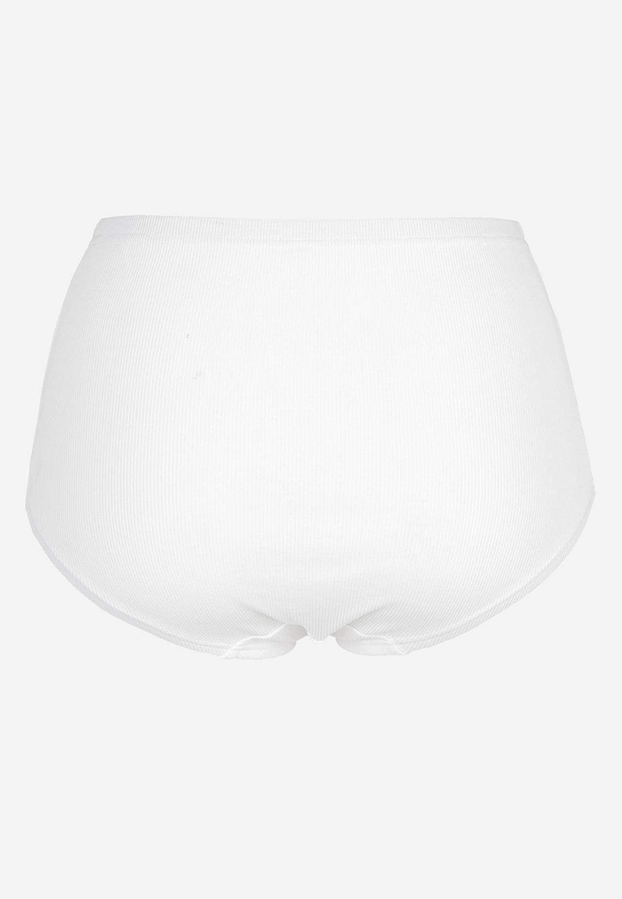 Ribbet trusse i bomuld Lisa 6-pack