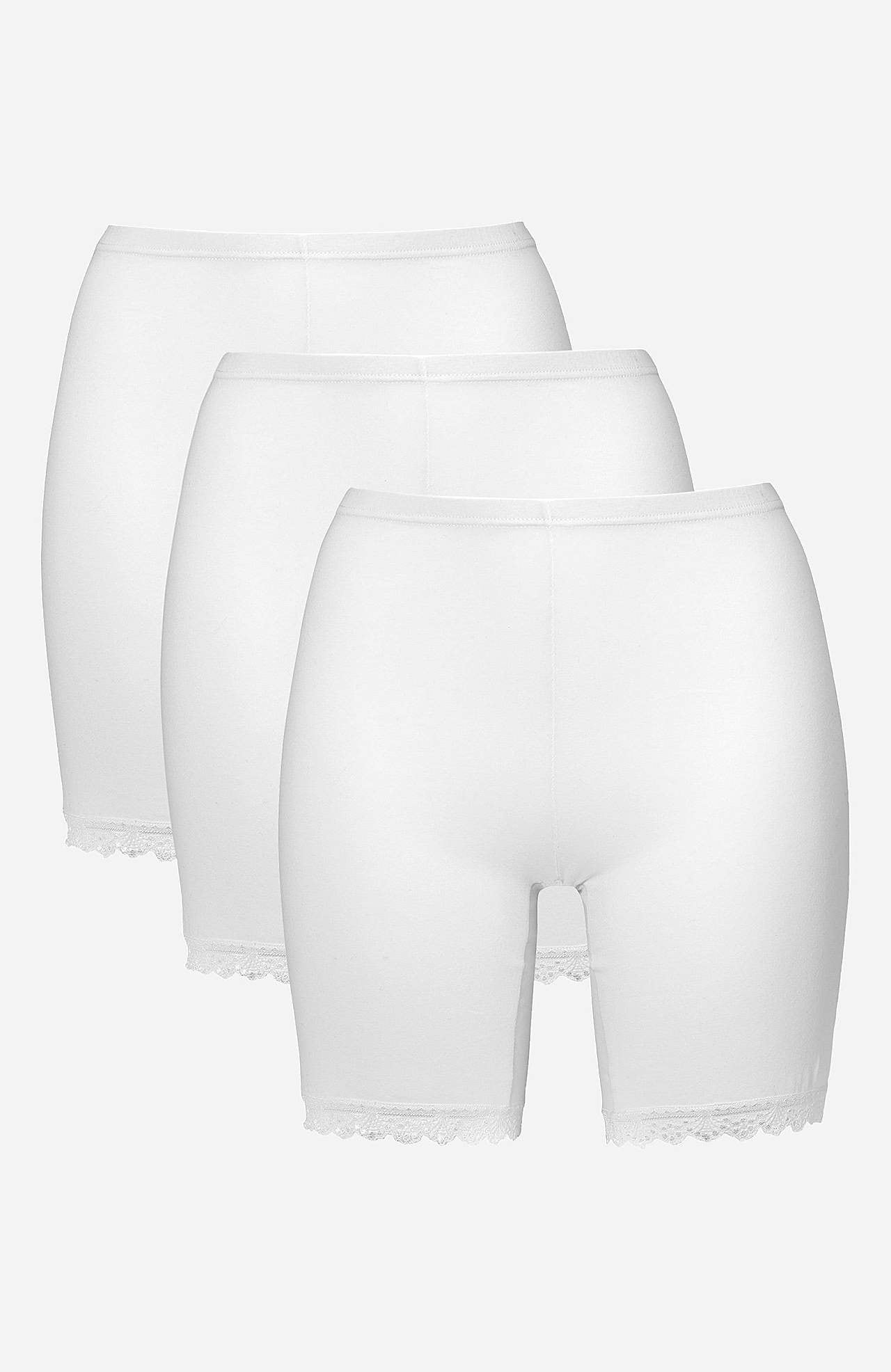 Bomuldstrusse med længere ben Elise 3-pack