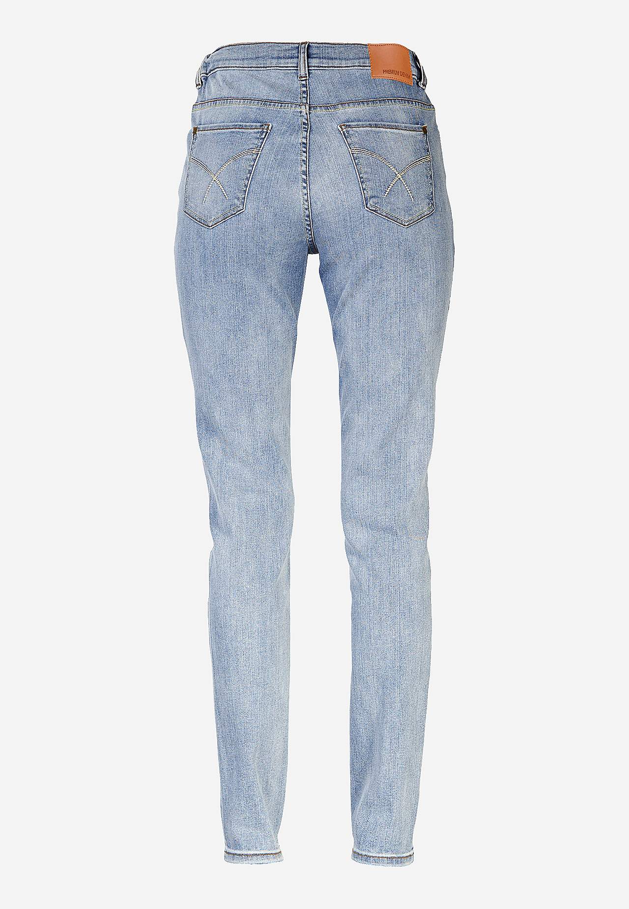 Jeans med elastik i siderne