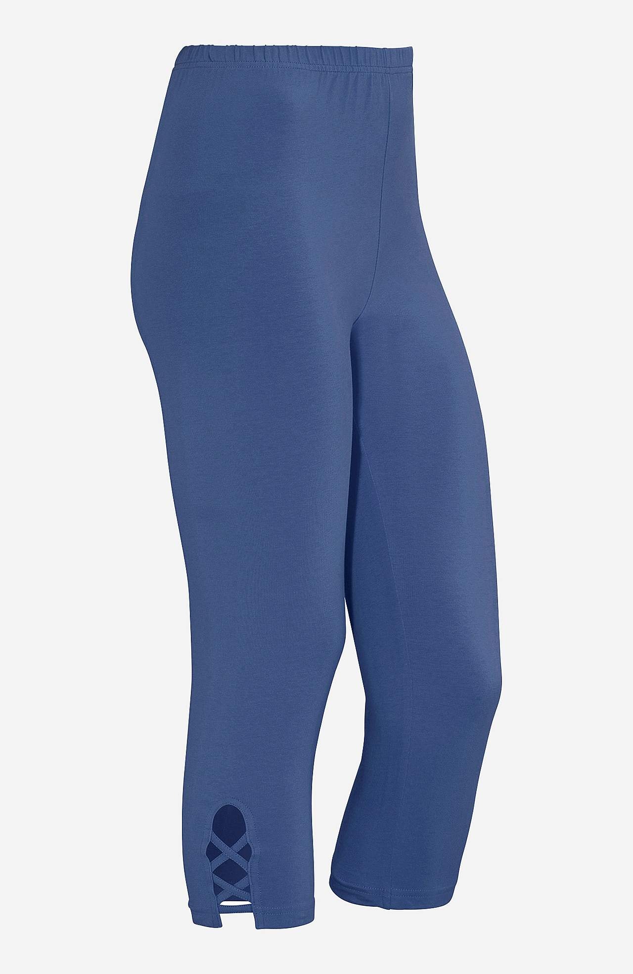 Capri leggings med dejlige detaljer 2-pack