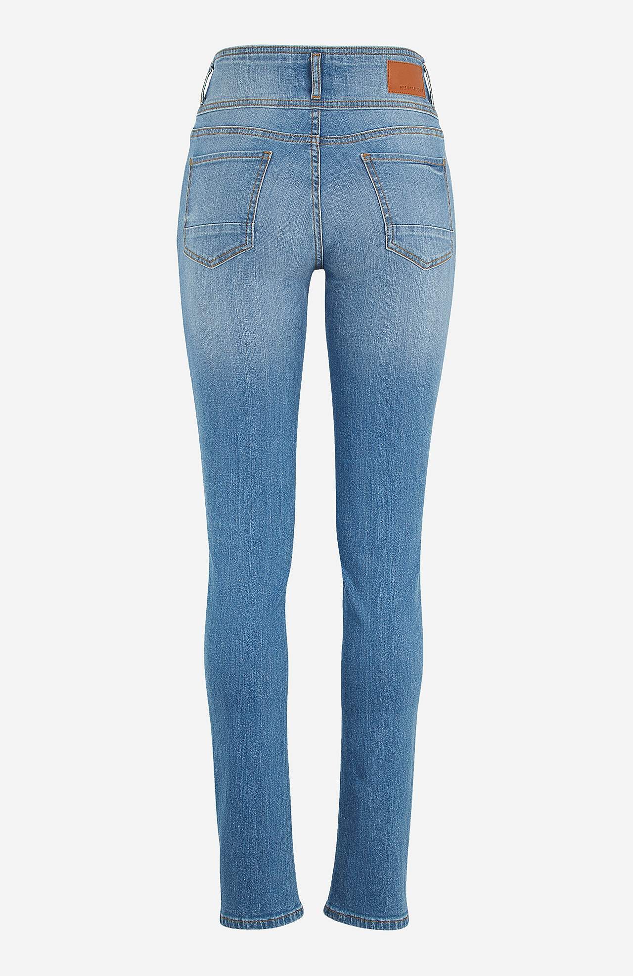 Lige jeans med høj talje