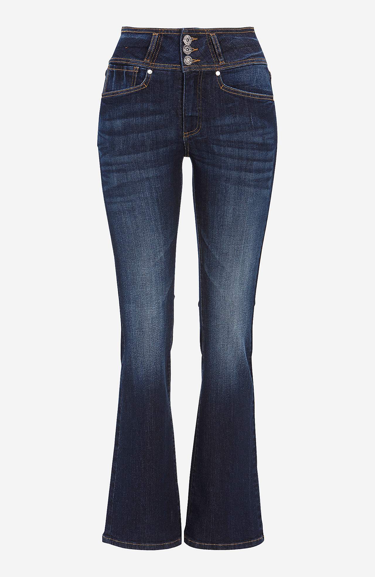 Bootcut jeans med høj talje