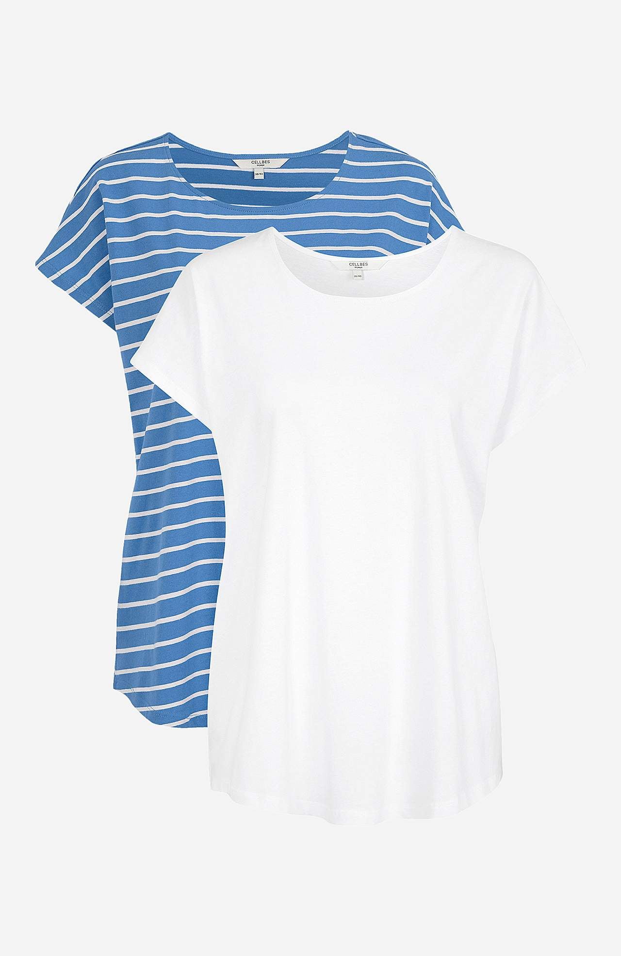 Jerseytoppe med korte ærmer Alma 2-pack