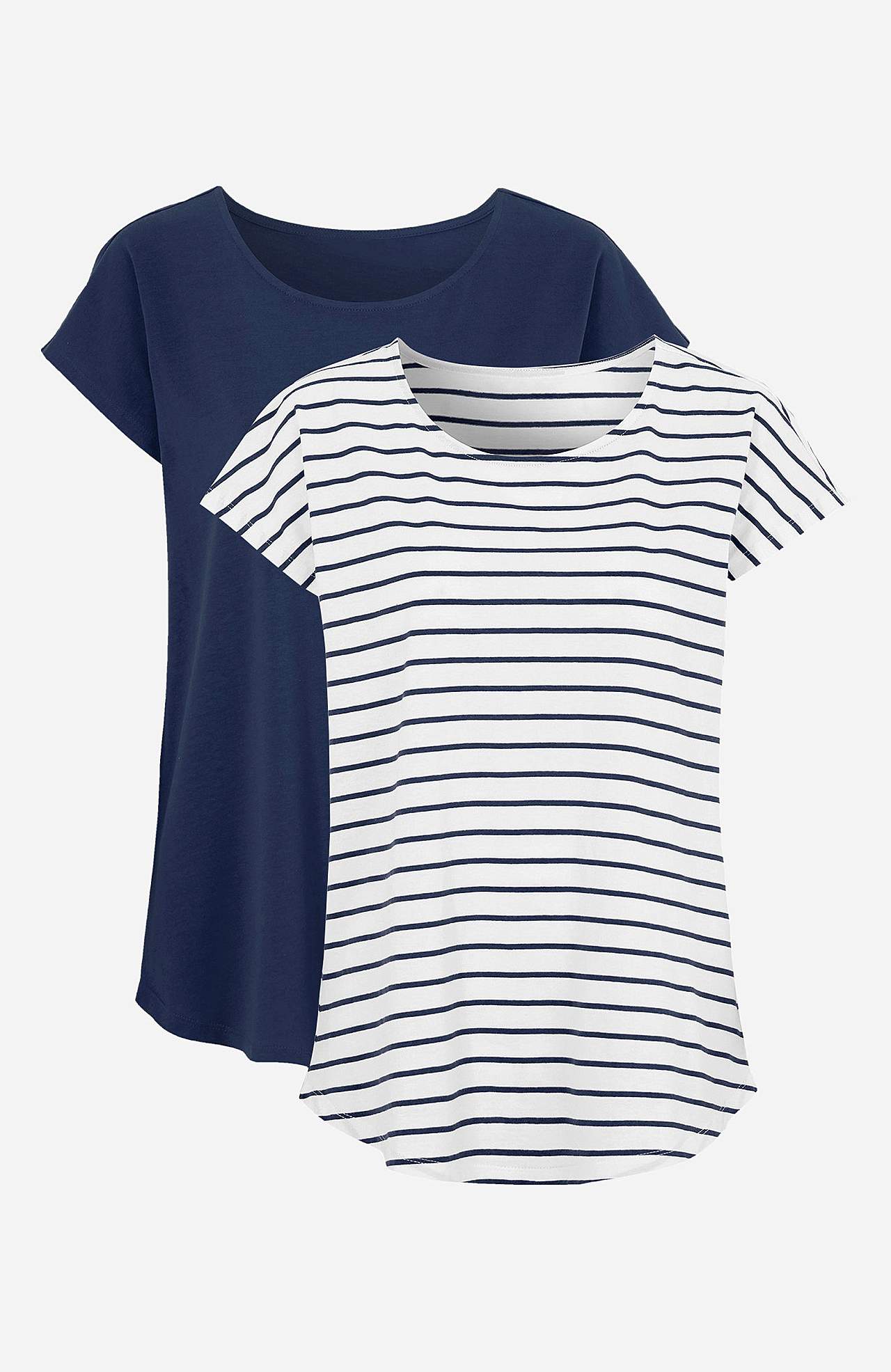 Jerseytoppe med korte ærmer Alma 2-pack