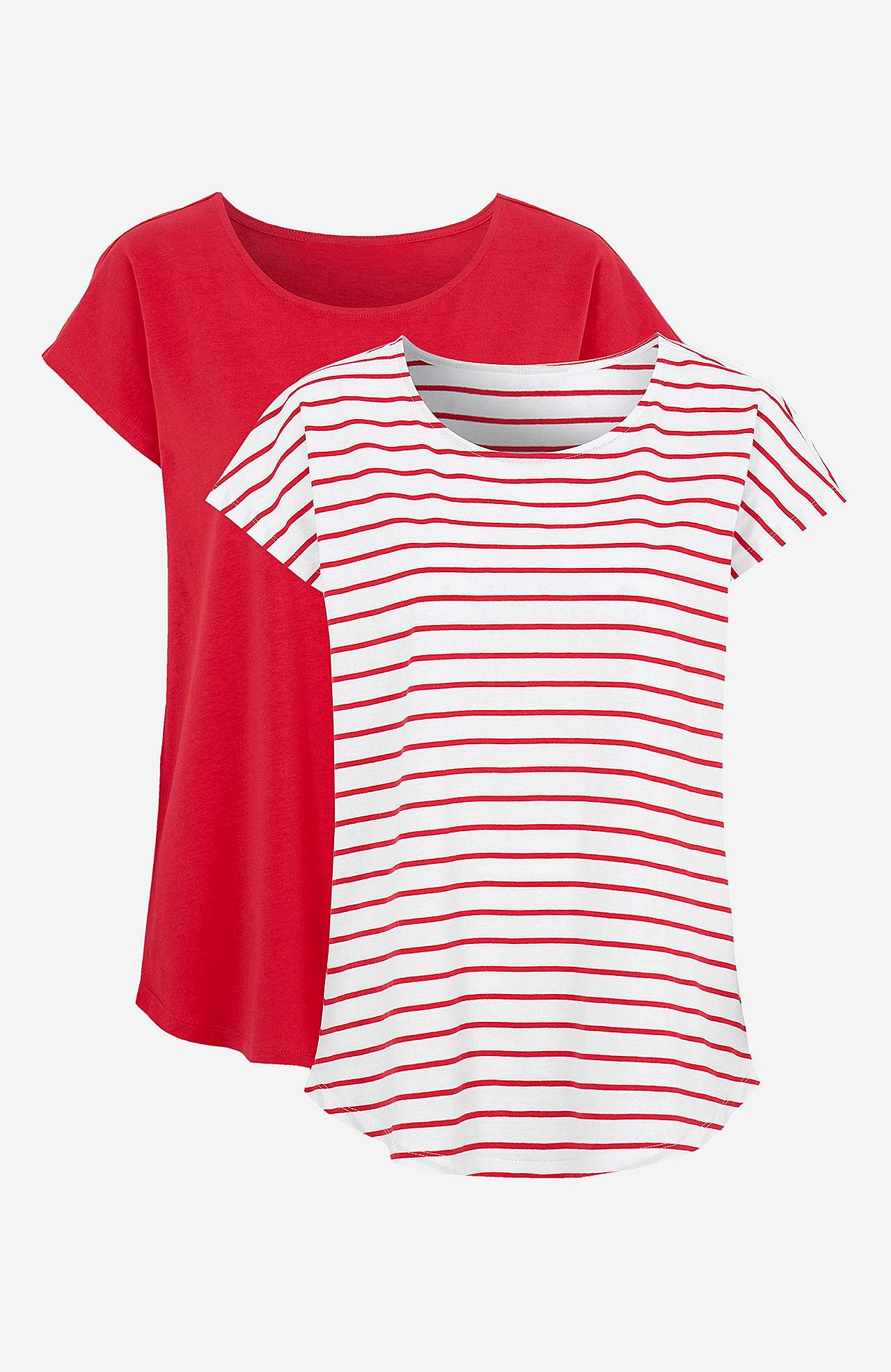 Jerseytoppe med korte ærmer Alma 2-pack