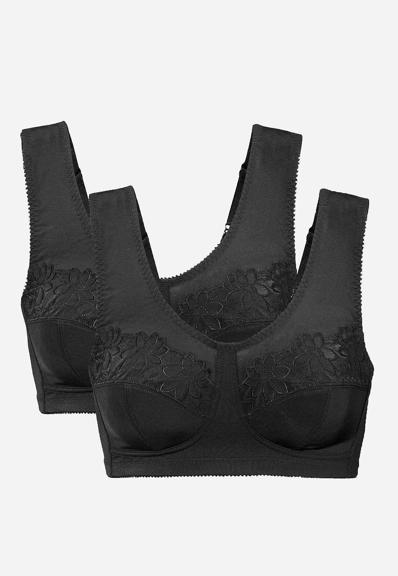 Soft BH med broderi Lily 2-pack