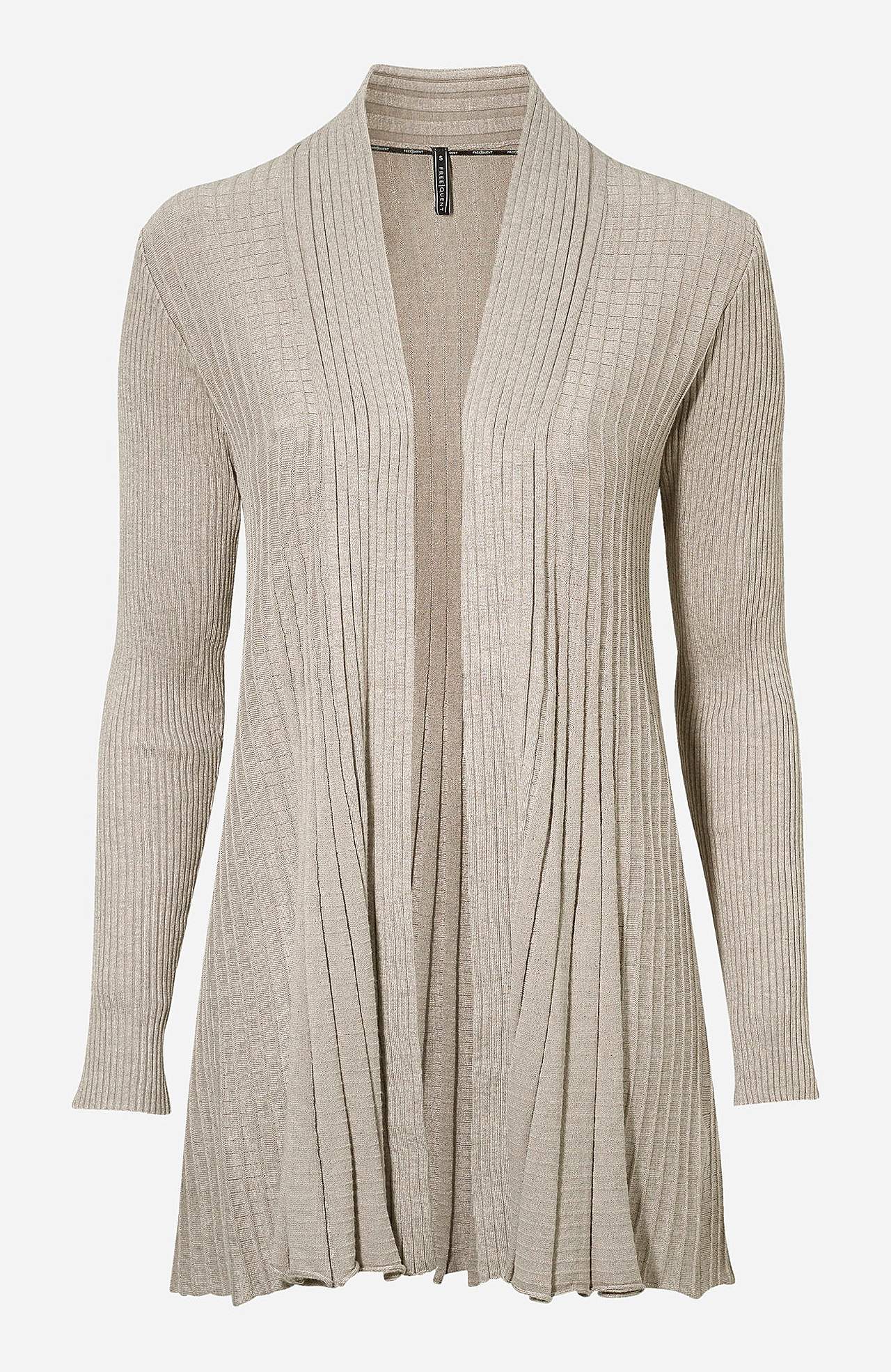 Lang, ribbet cardigan Claudisse