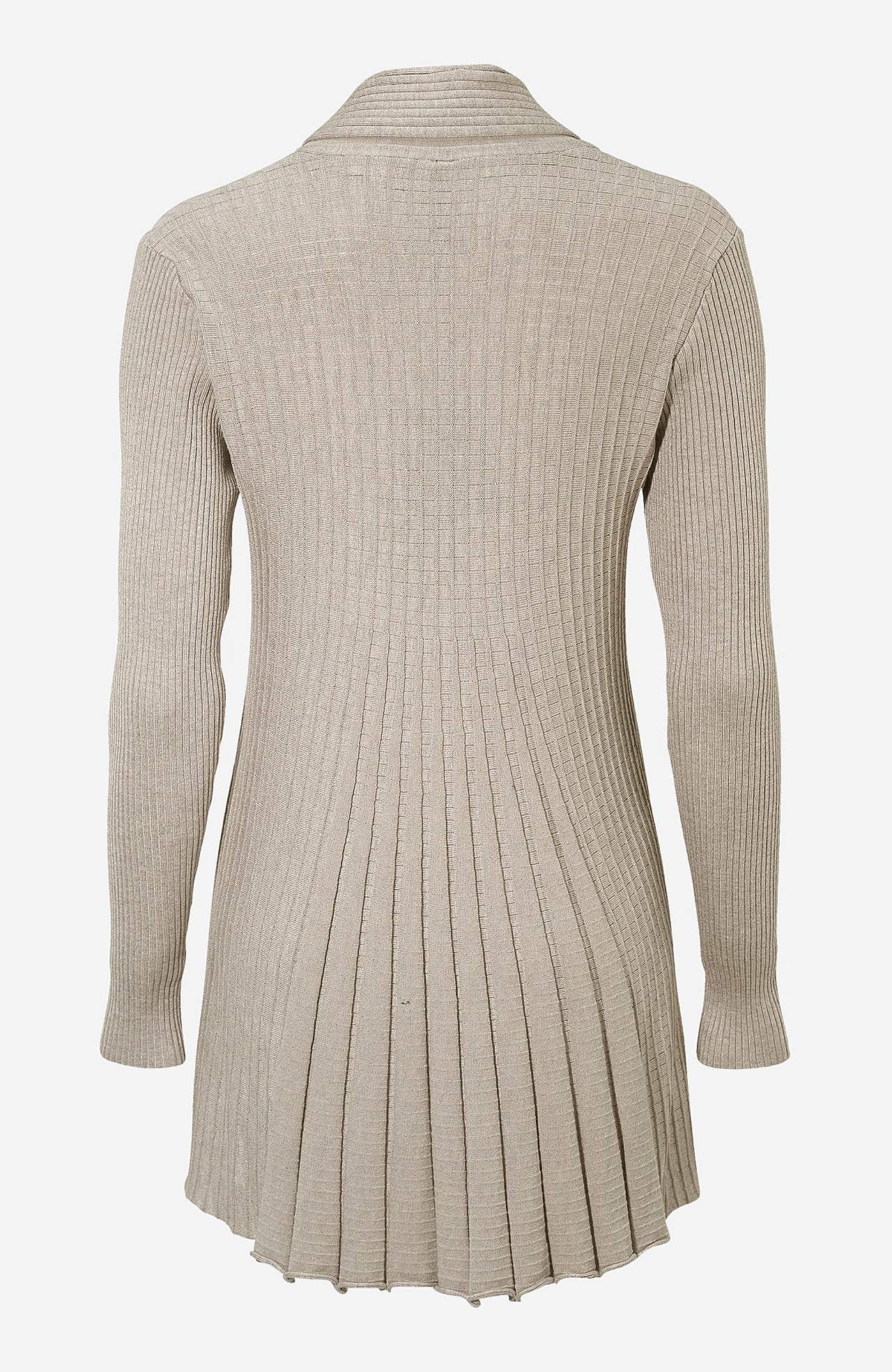 Lang, ribbet cardigan Claudisse