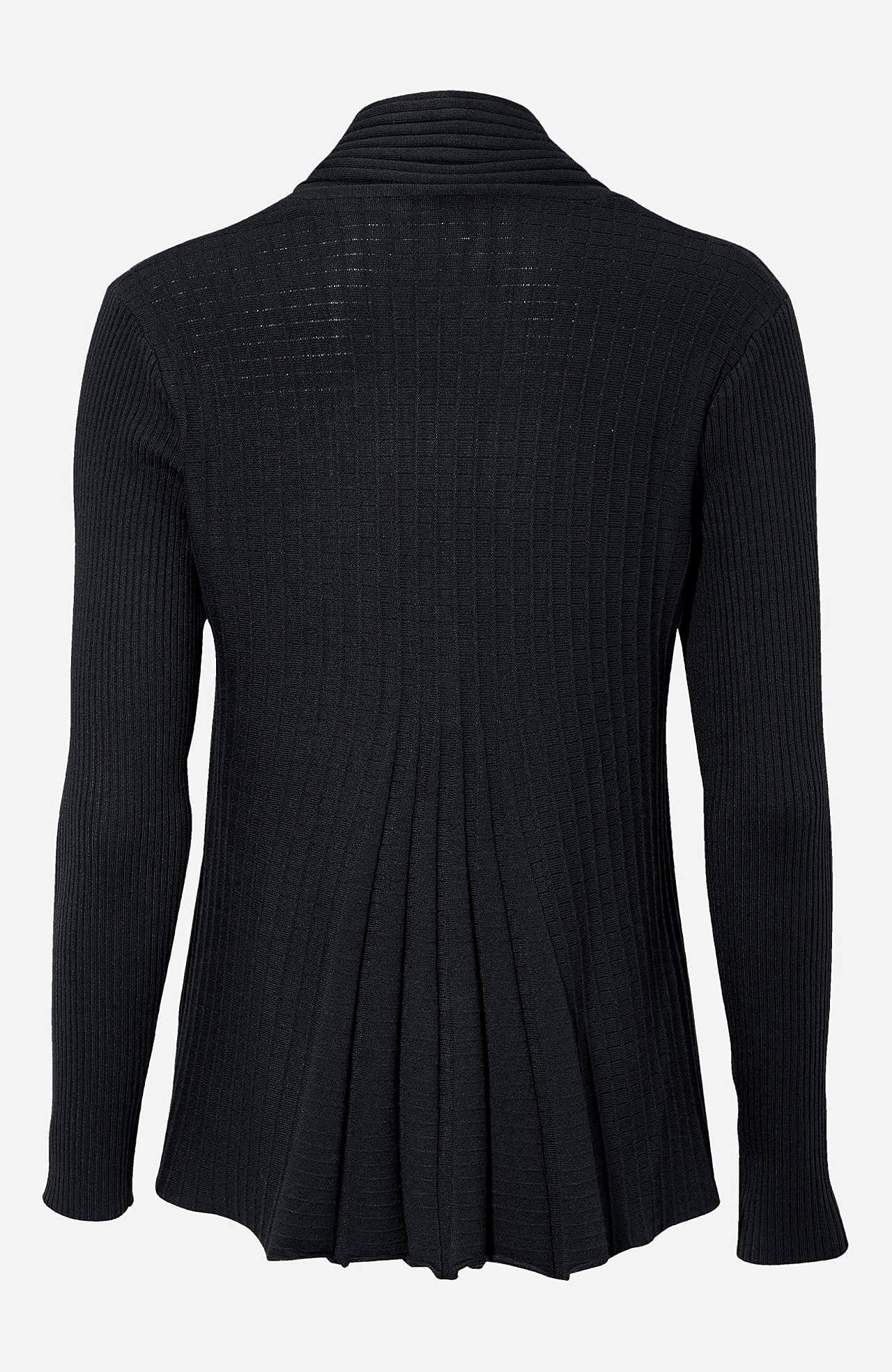 Ribbet, åben cardigan Claudisse