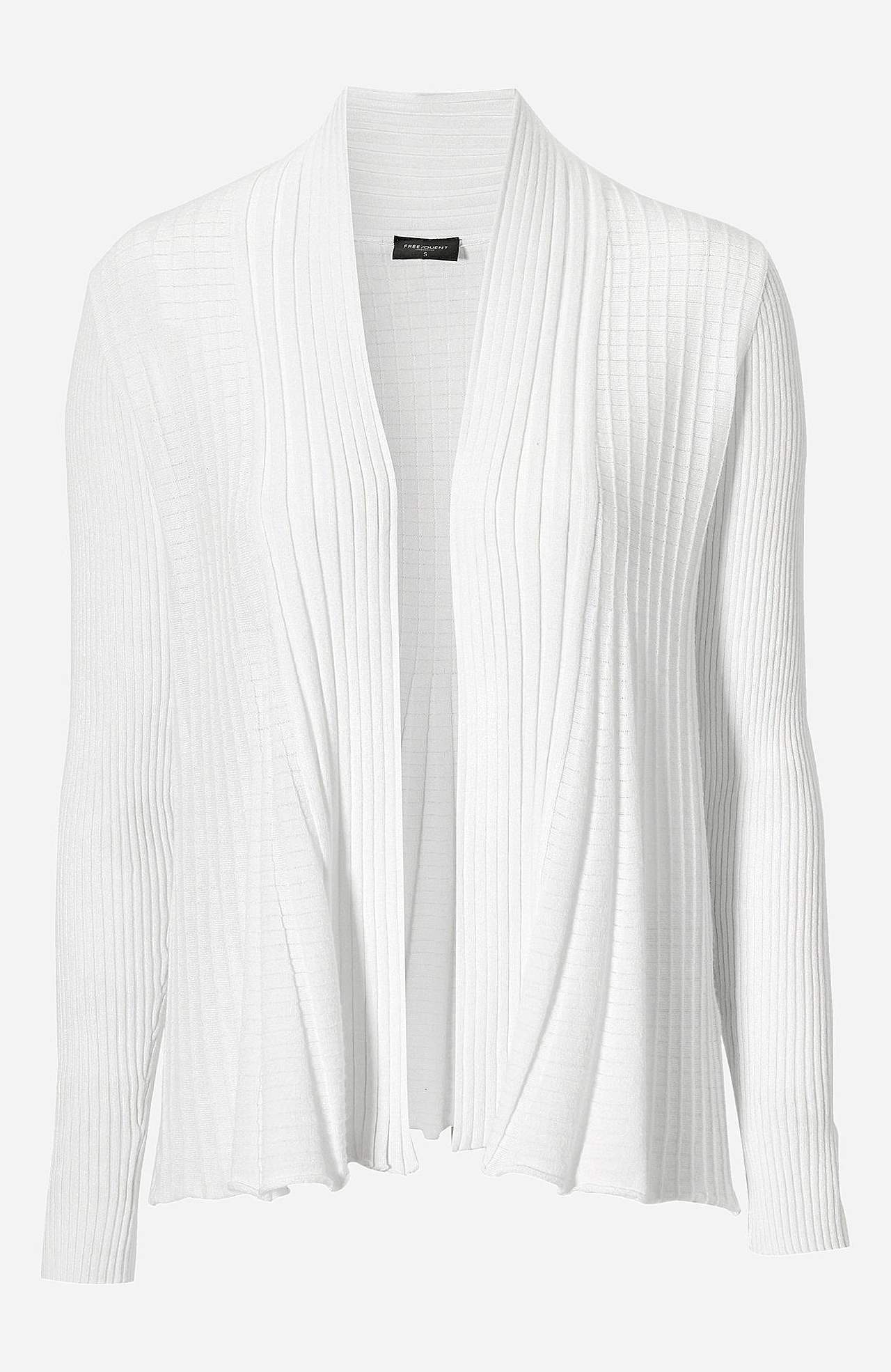 Ribbet, åben cardigan Claudisse