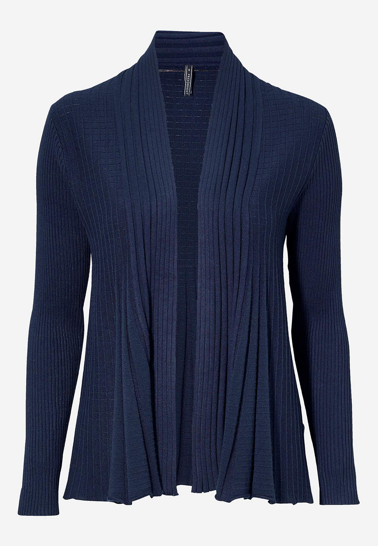 Ribbet, åben cardigan