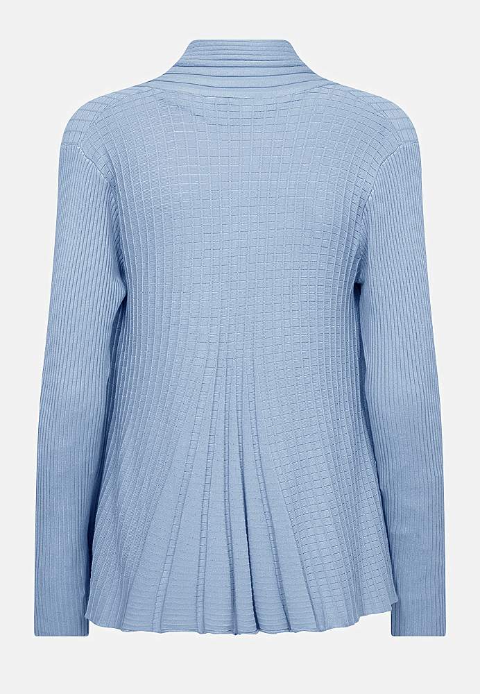 Ribbet, åben cardigan