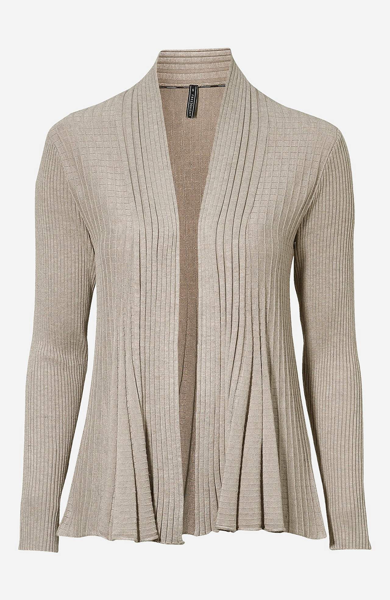 Ribbet, åben cardigan Claudisse