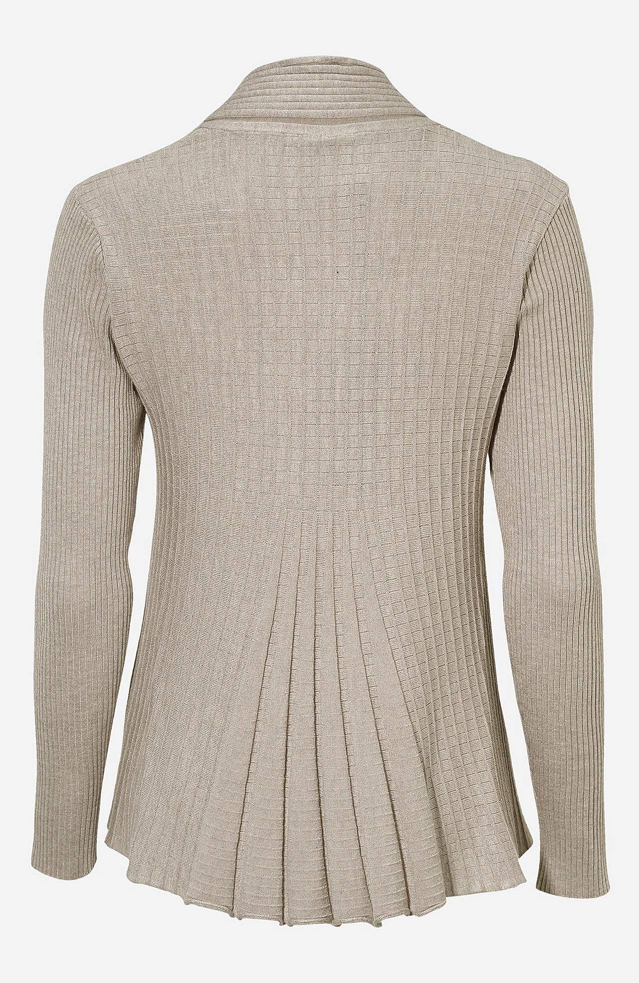 Ribbet, åben cardigan Claudisse