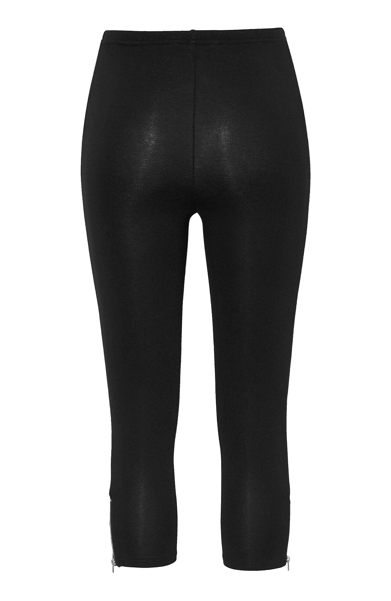 Capri leggings med lynlåse Moa