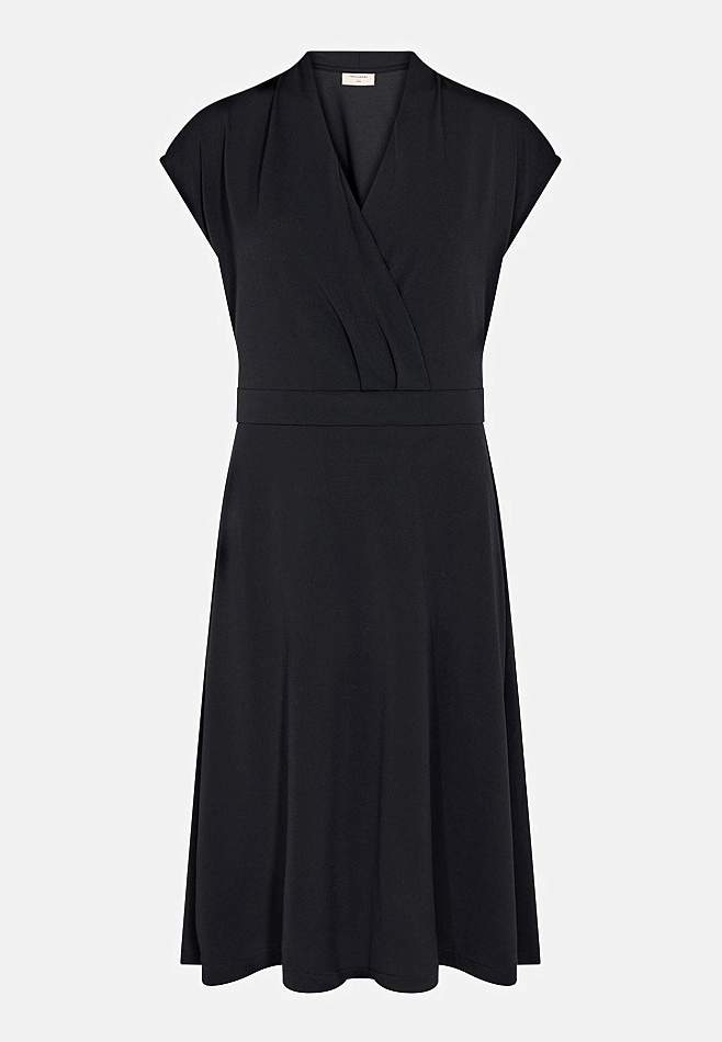 Ensfarvet jerseykjole