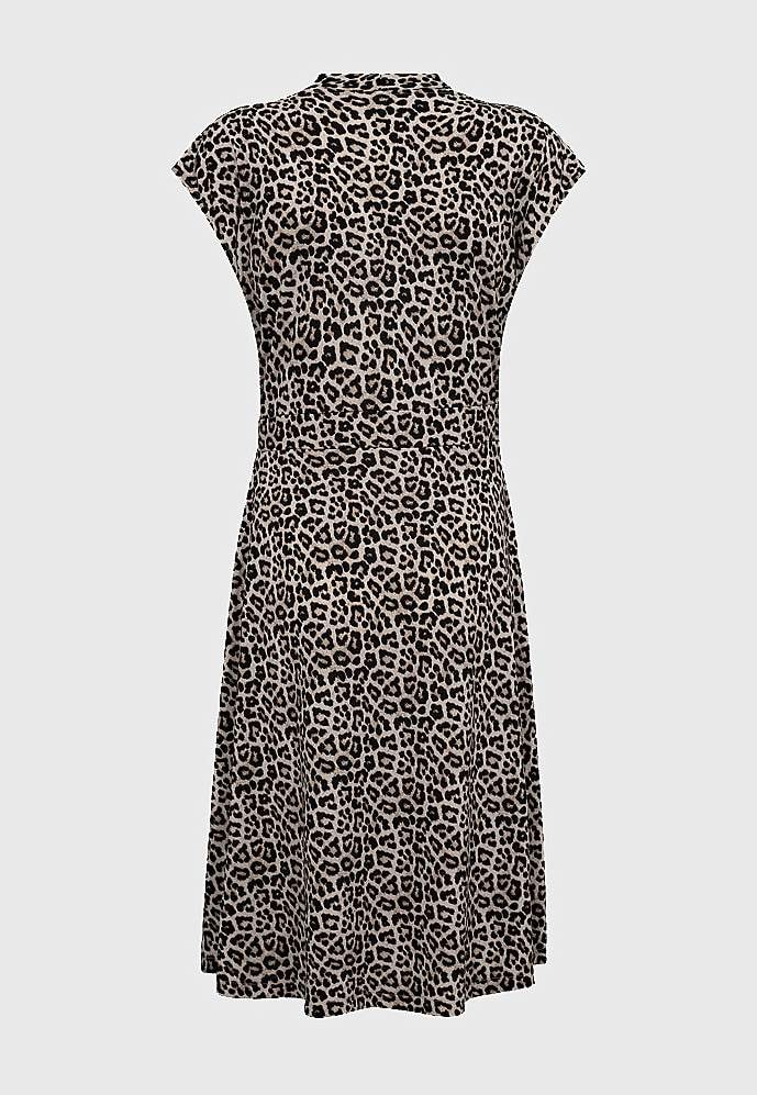 Leopard jerseykjole Yrsa 