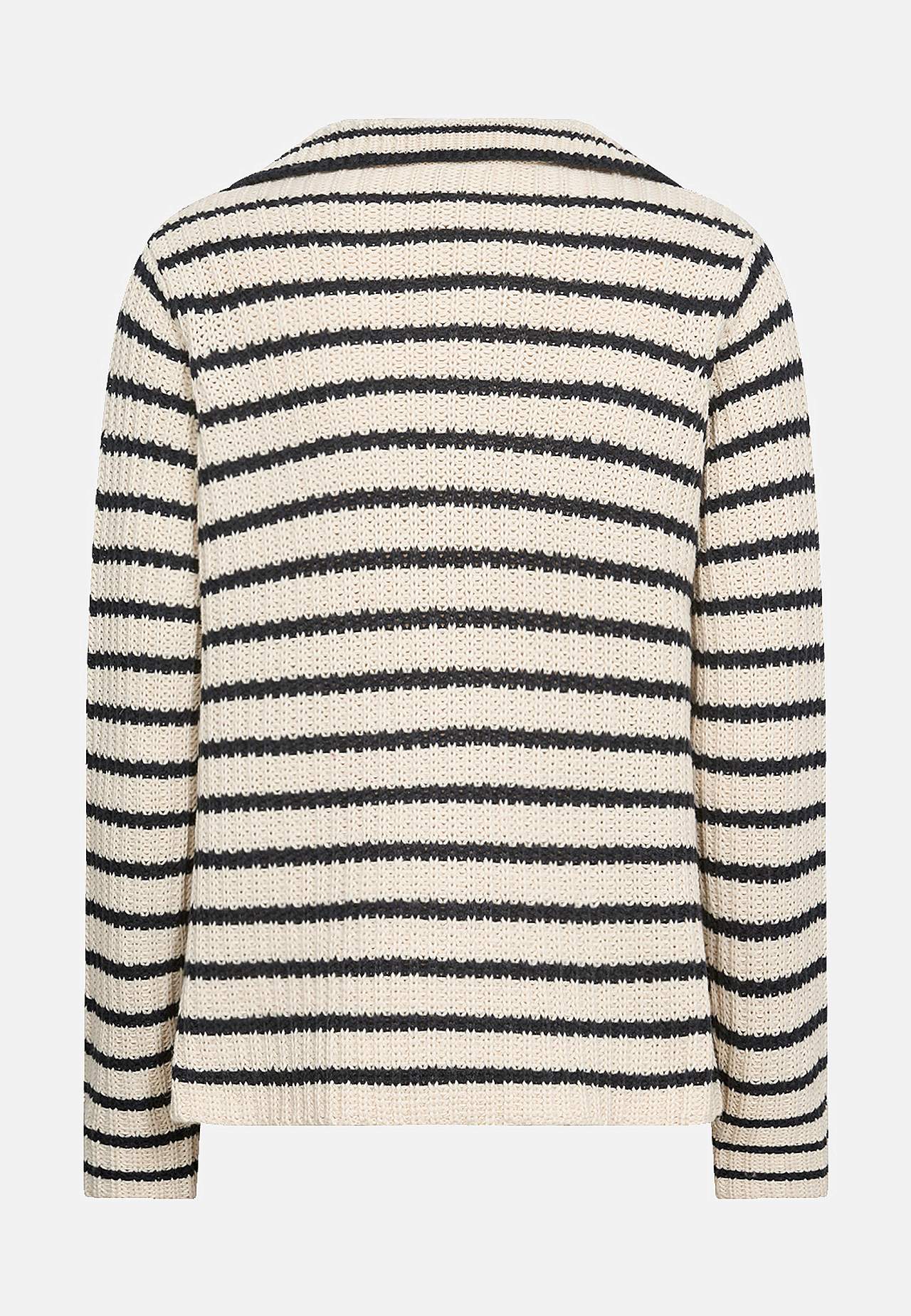 Stribet cardigan