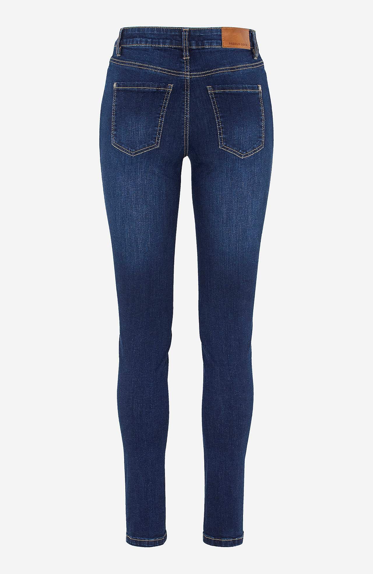 Jeans i denim med superstræk