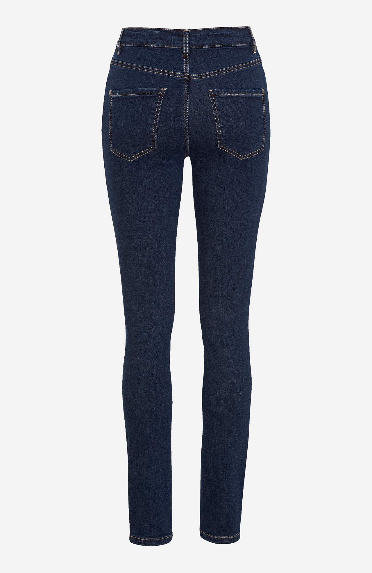 Jeans i denim med superstræk