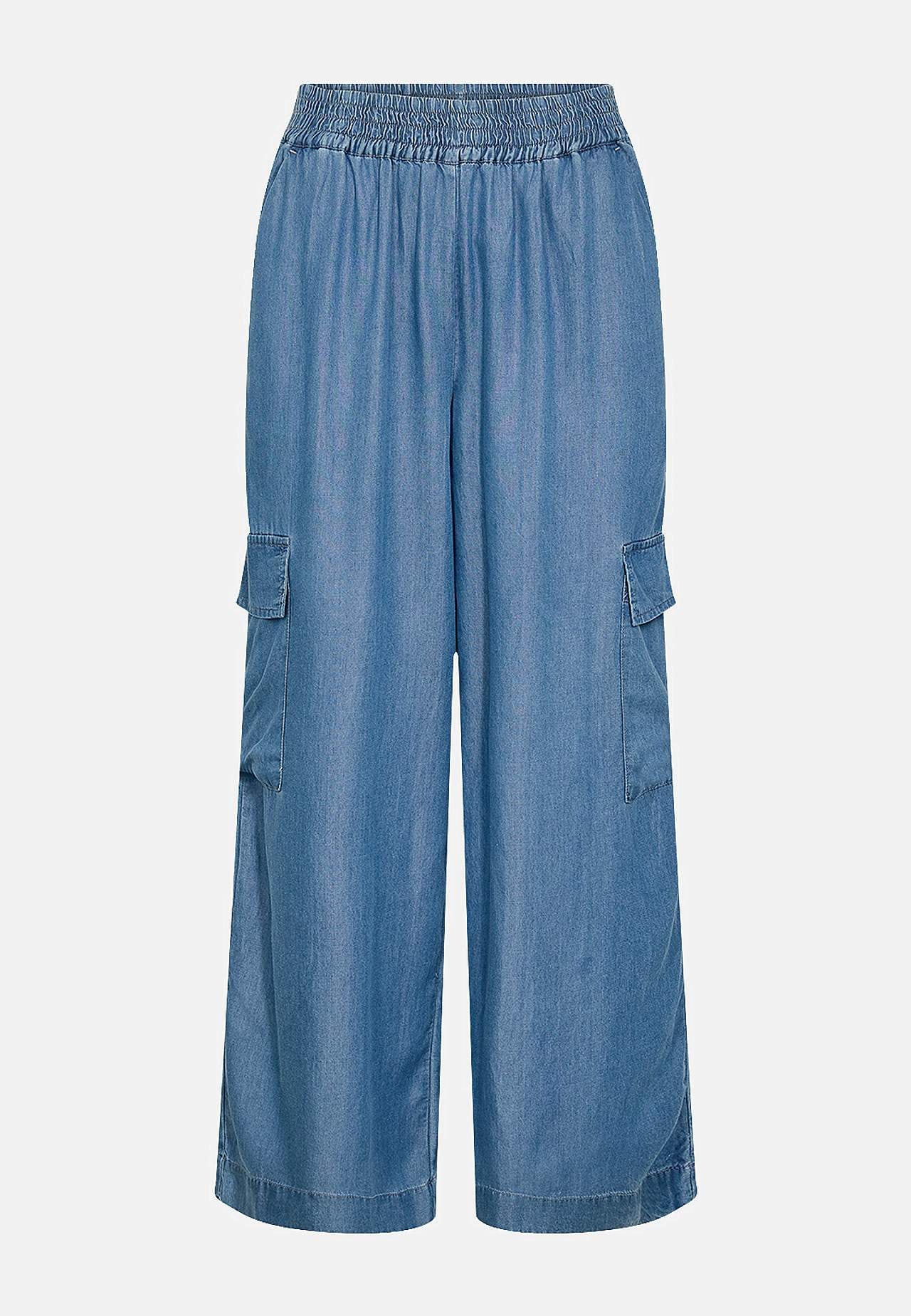 Bløde, brede bukser i lyocell