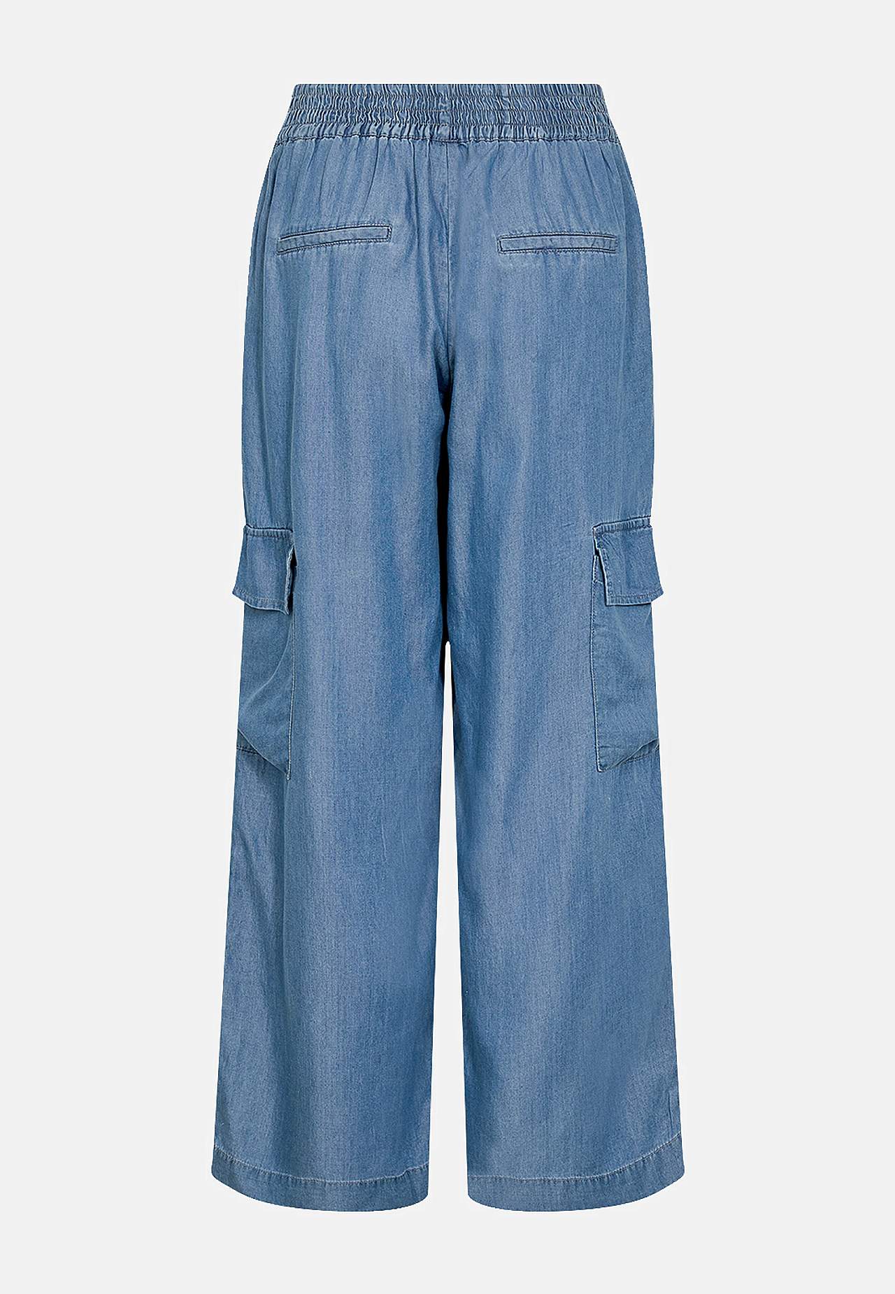 Bløde, brede bukser i lyocell