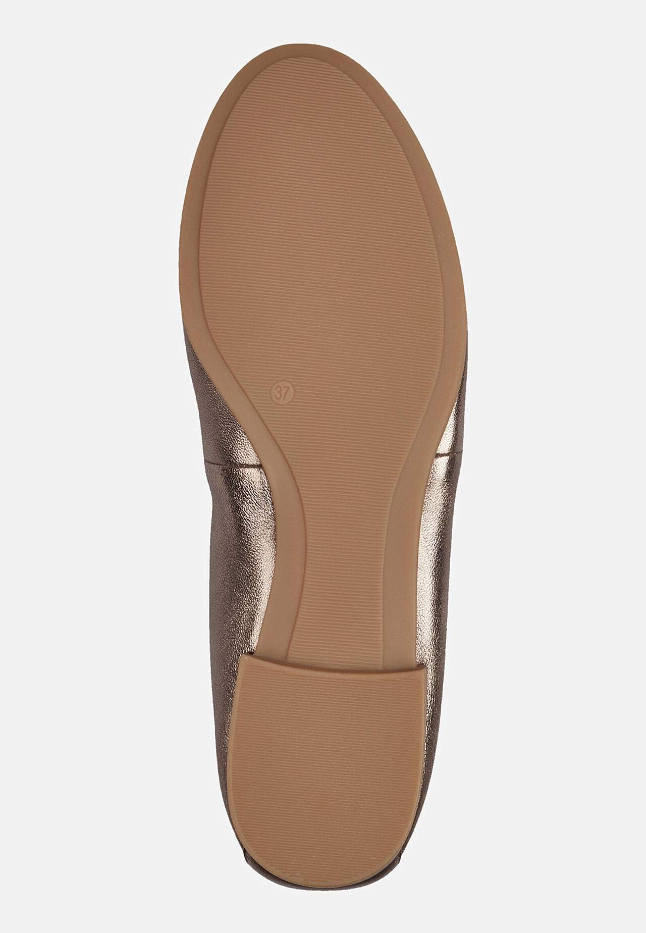 Klassisk ballerinasko i læder