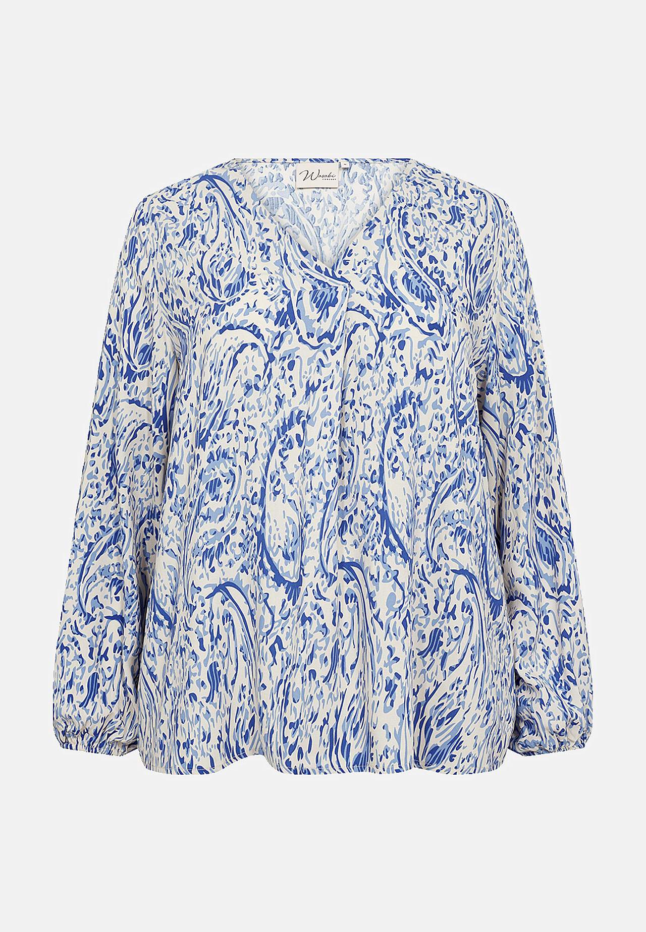 Viskosebluse med smukt mønster Celine
