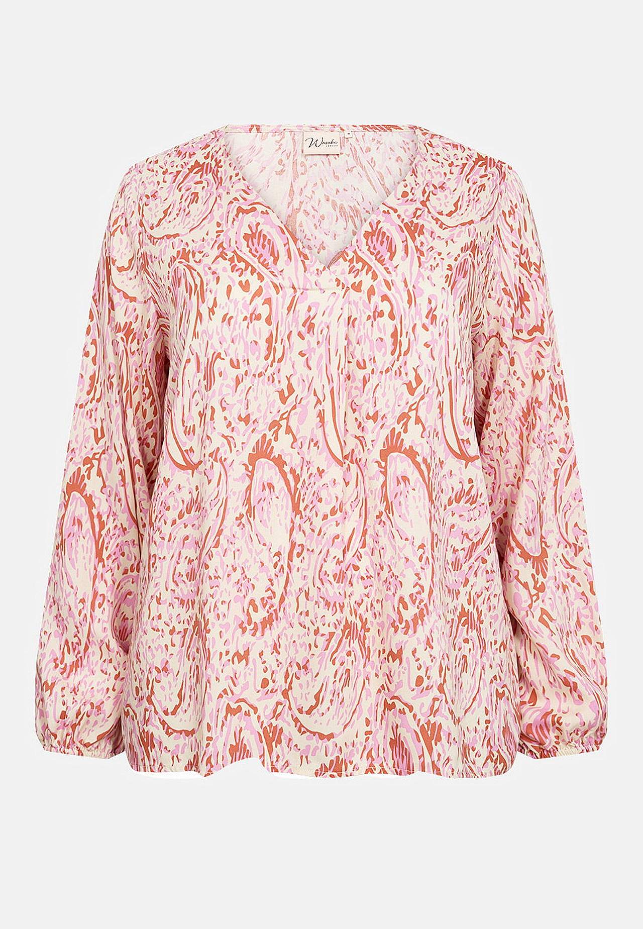 Viskosebluse med smukt mønster Celine