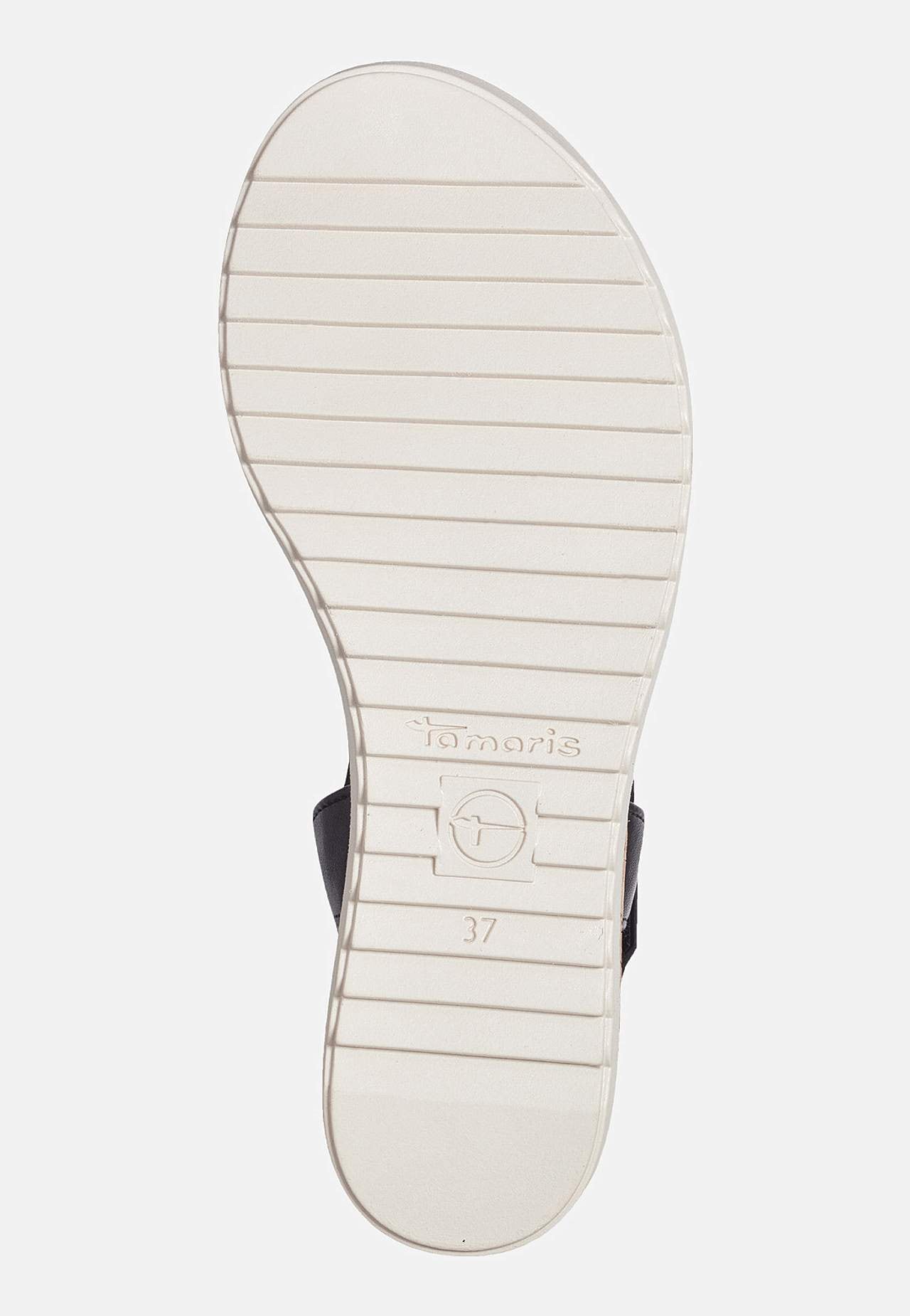 Sandal med lav wedgehæl