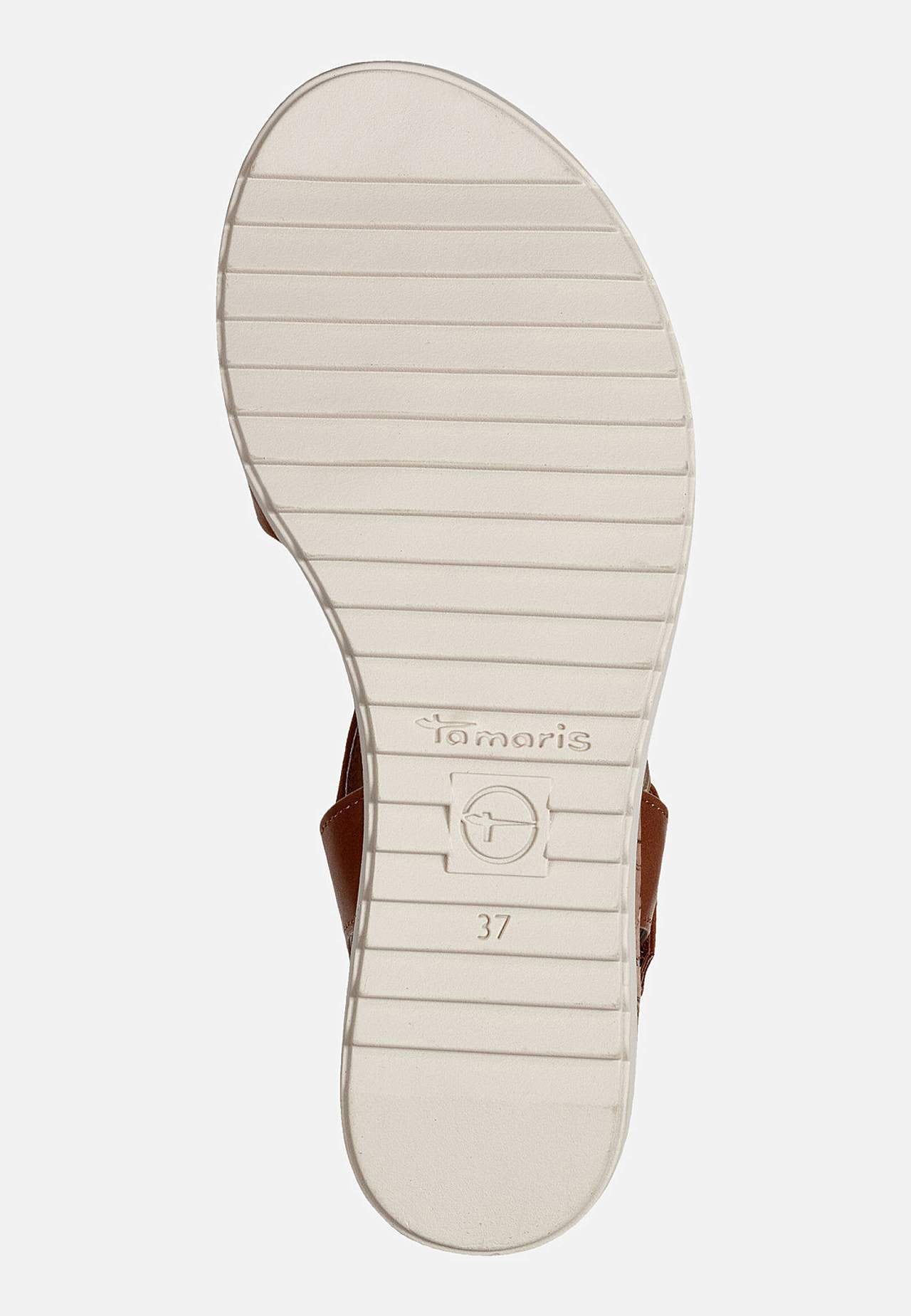 Sandal med lav wedgehæl
