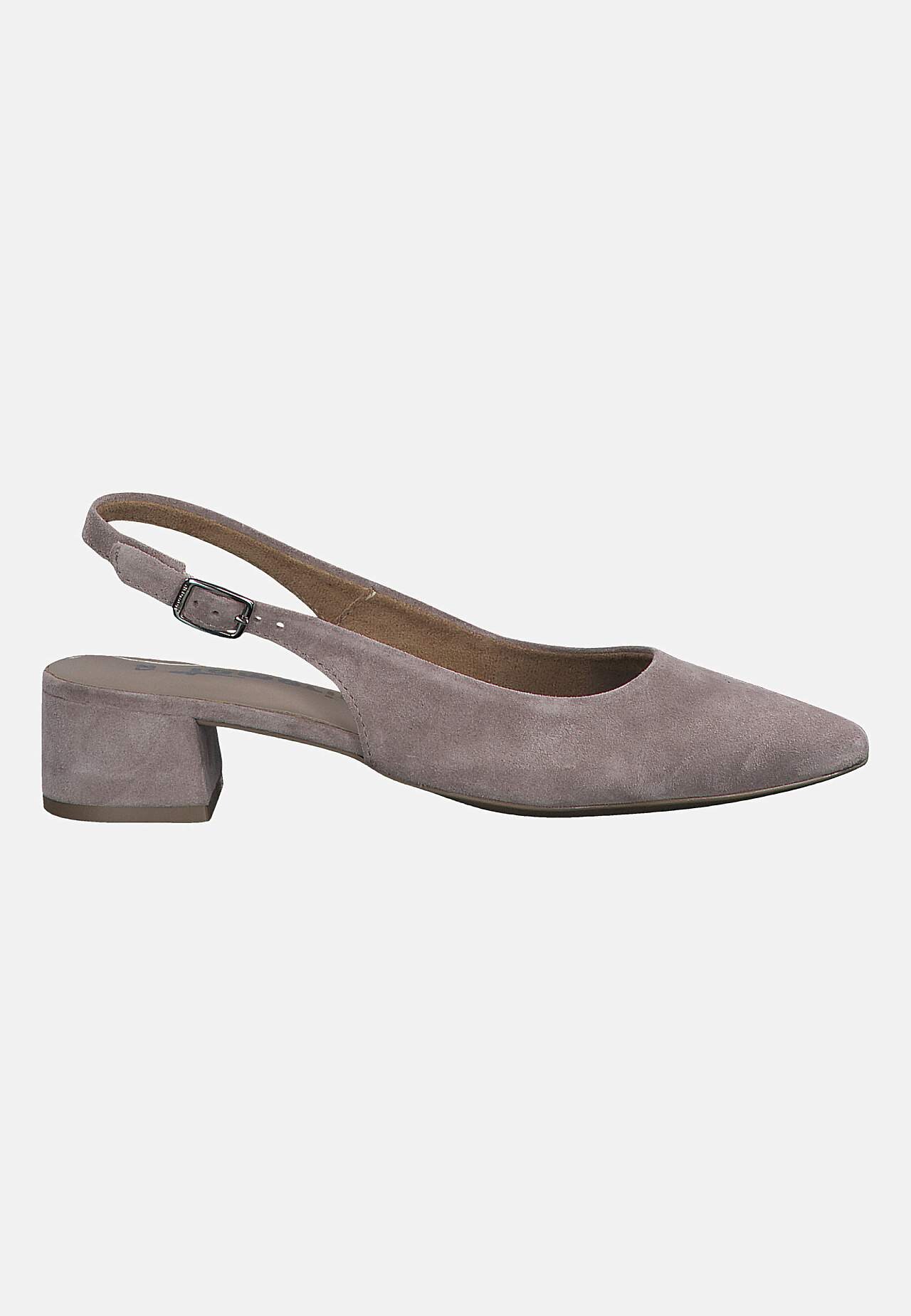 Slingback i ruskind