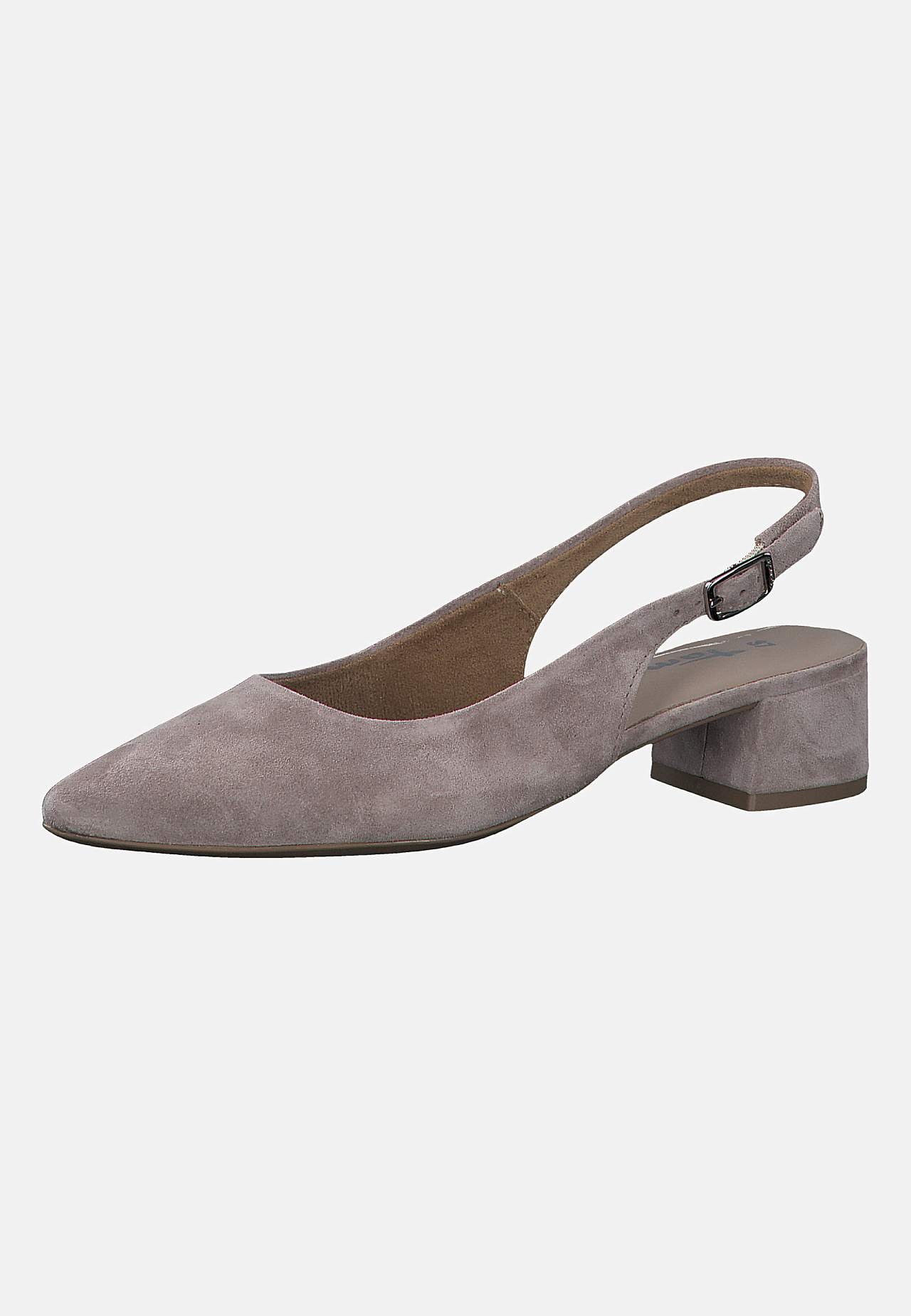 Slingback i ruskind