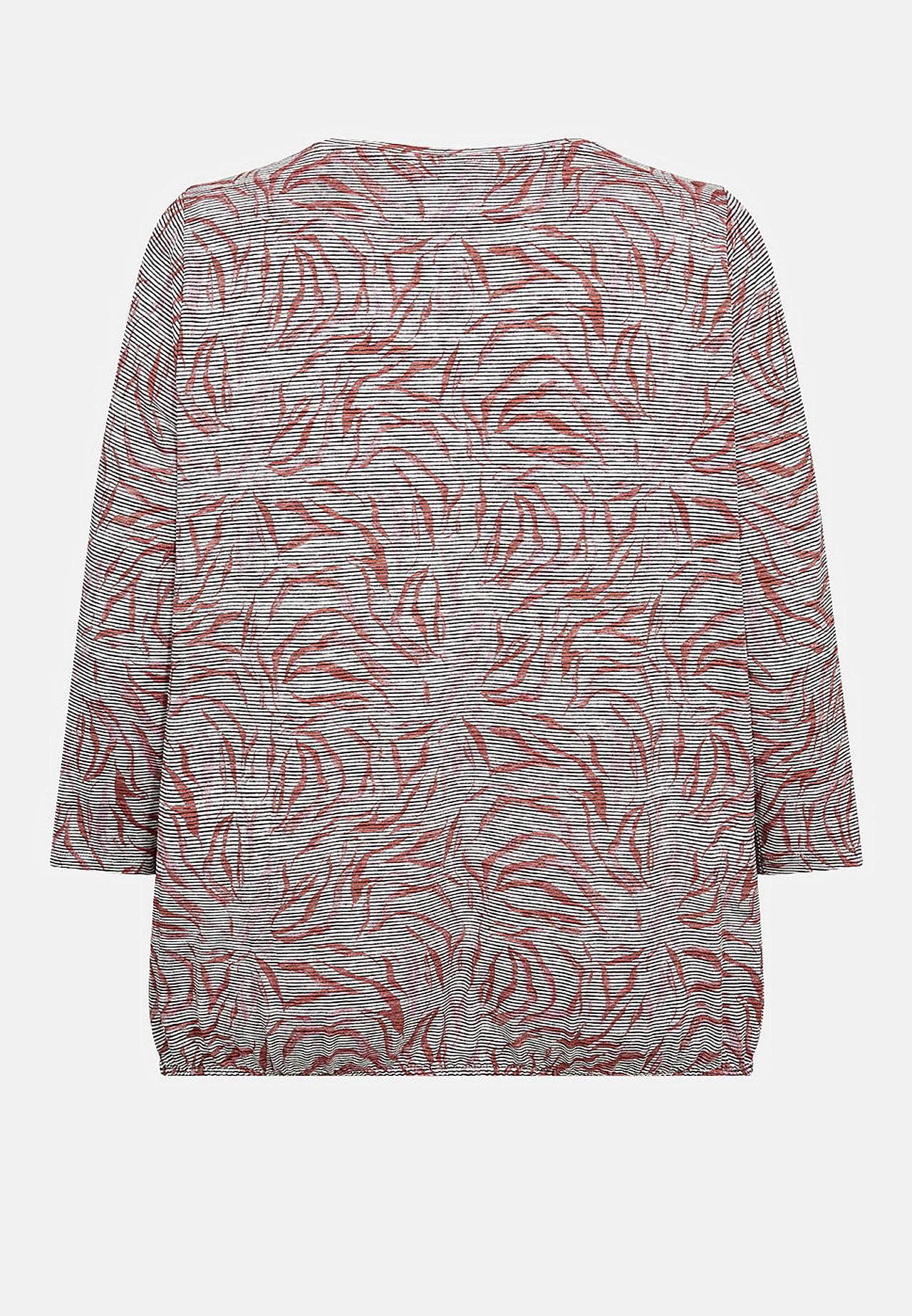 Mønstret jerseytop